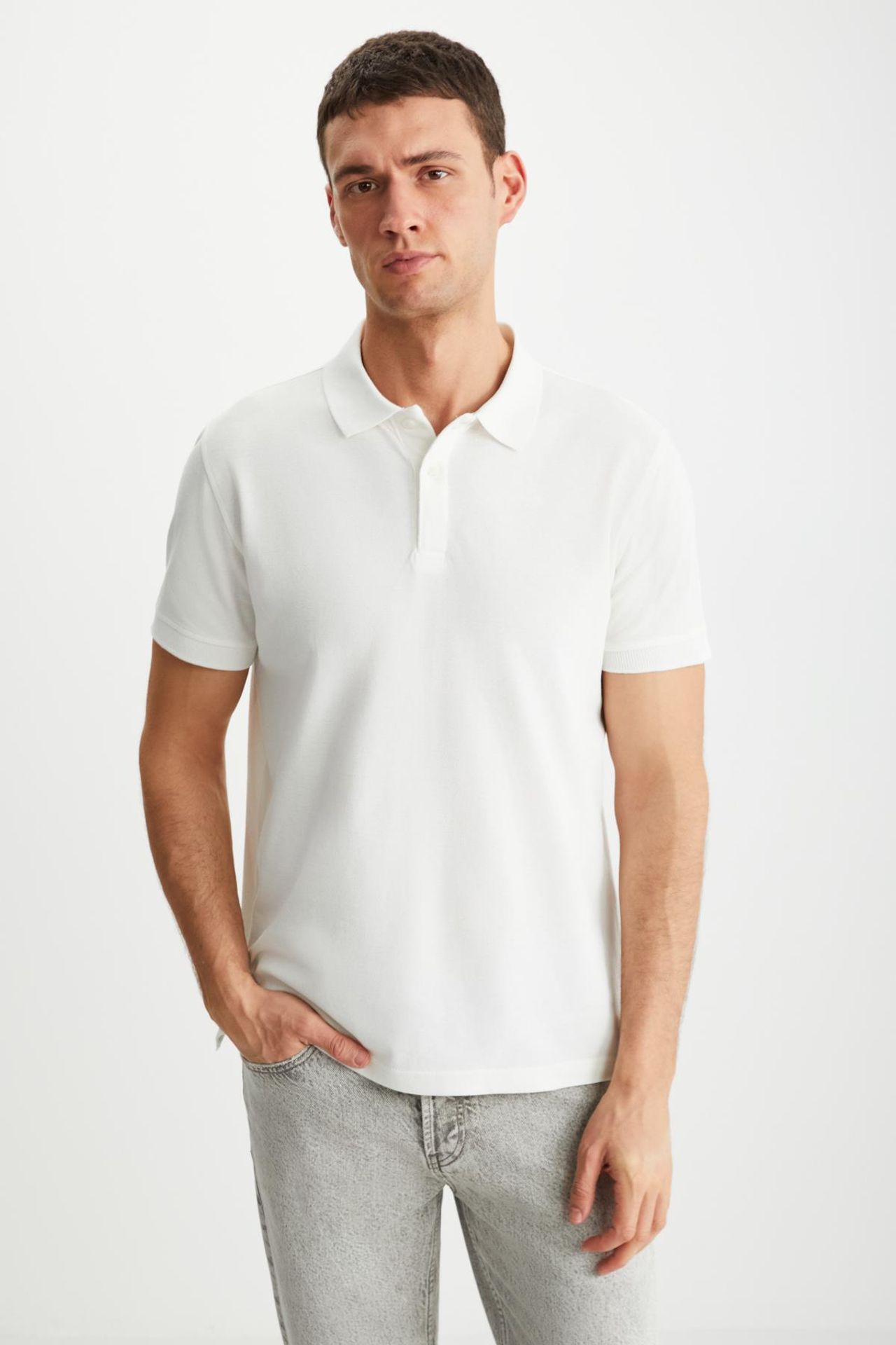 GRIMELANGE Polo Yaka Düğmeli Tişört 3