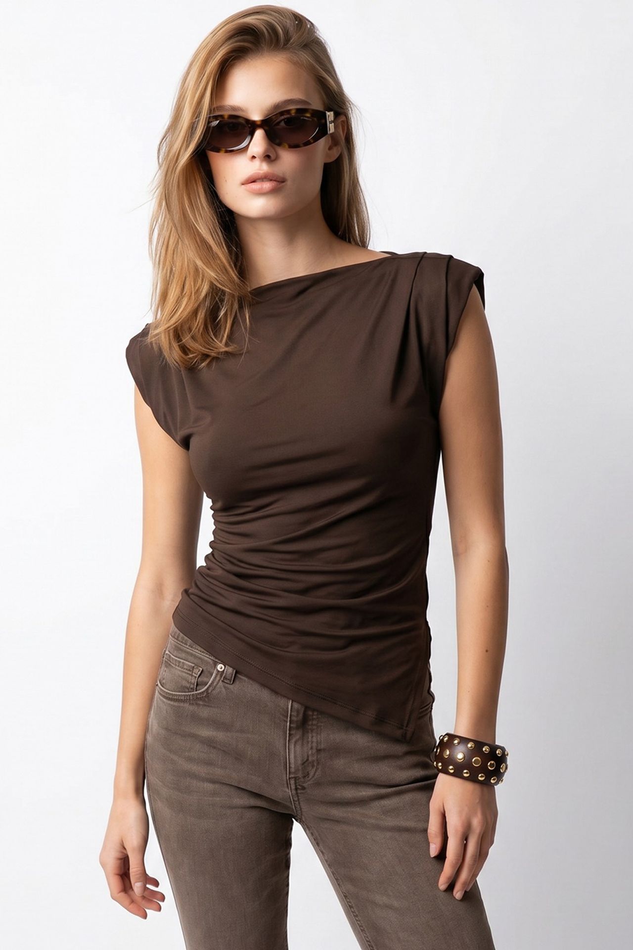 MIXRAY Women's Cotton Blend Blouse 3