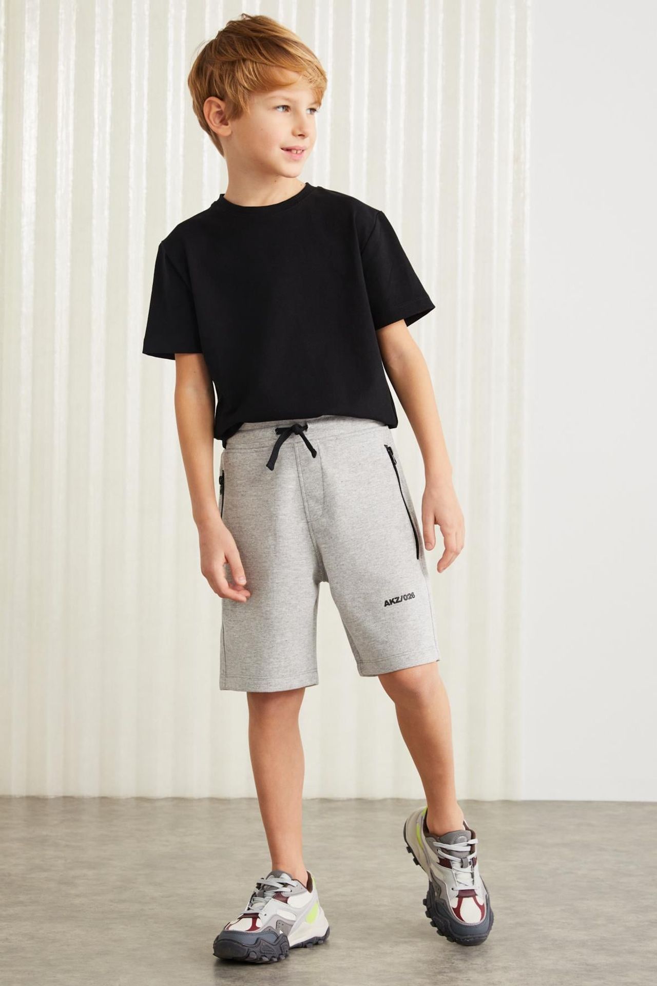 GRIMELANGE Drawstring Waist Knit Shorts 3