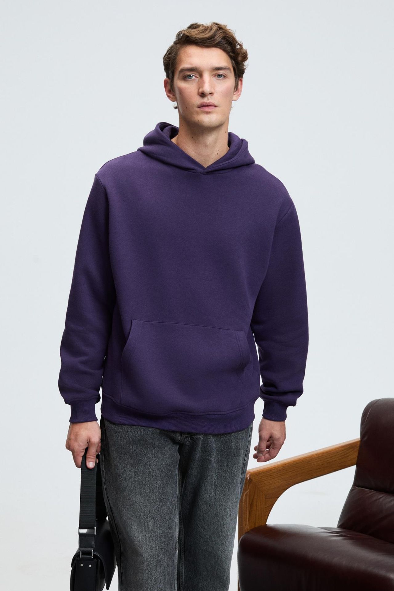 GRIMELANGE Geniş Kesimli Kapüşonlu Cepli Sweatshirt 3