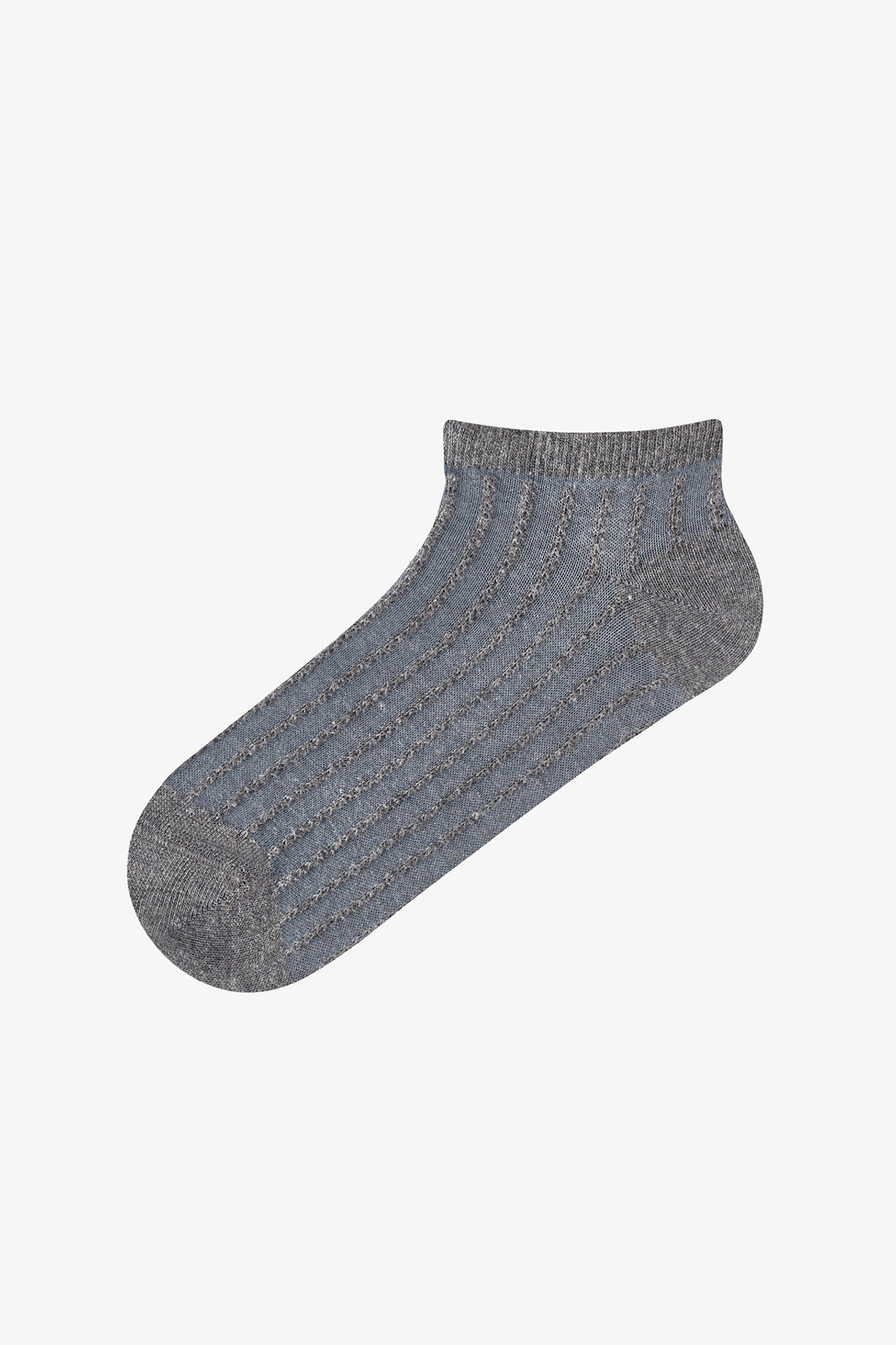 PENTI Brown Knit Jacquard Pair Of No-Show Socks 2