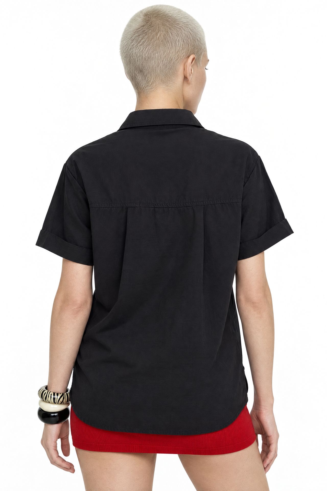 MIXRAY Short Sleeve Shirt with Pockets 2