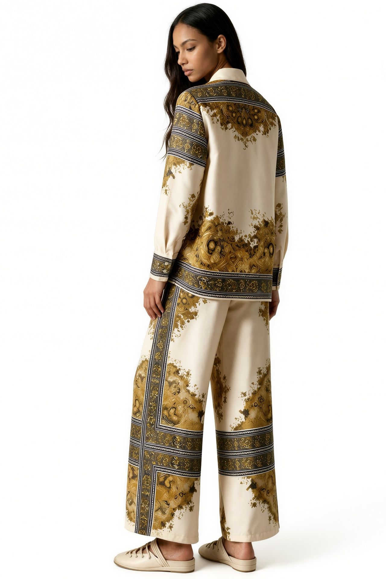 MSN Abstract Shirt Collar Co-ord Set 3