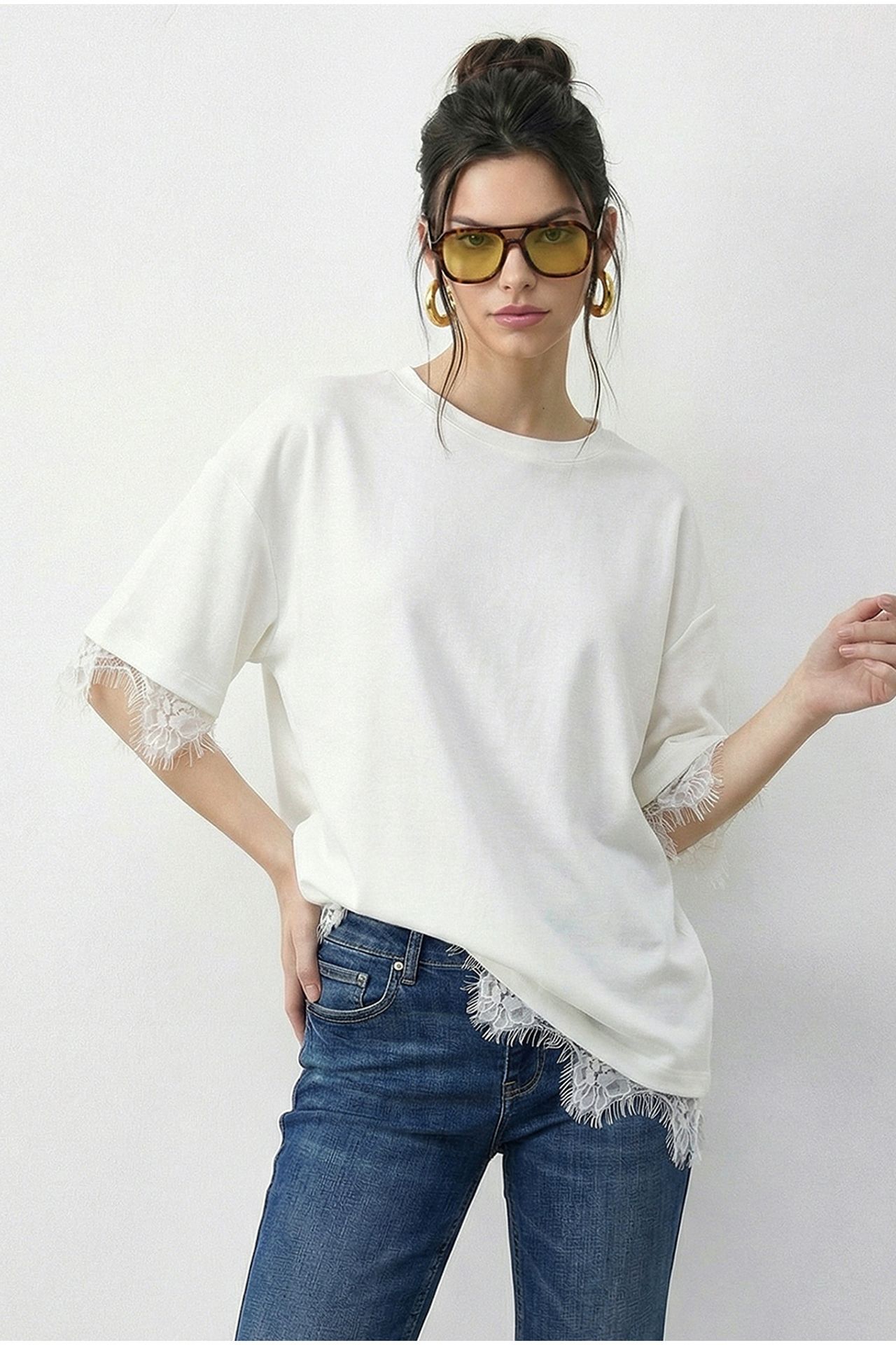 LUCCI Women's Polyester Elastane T-Shirt 1