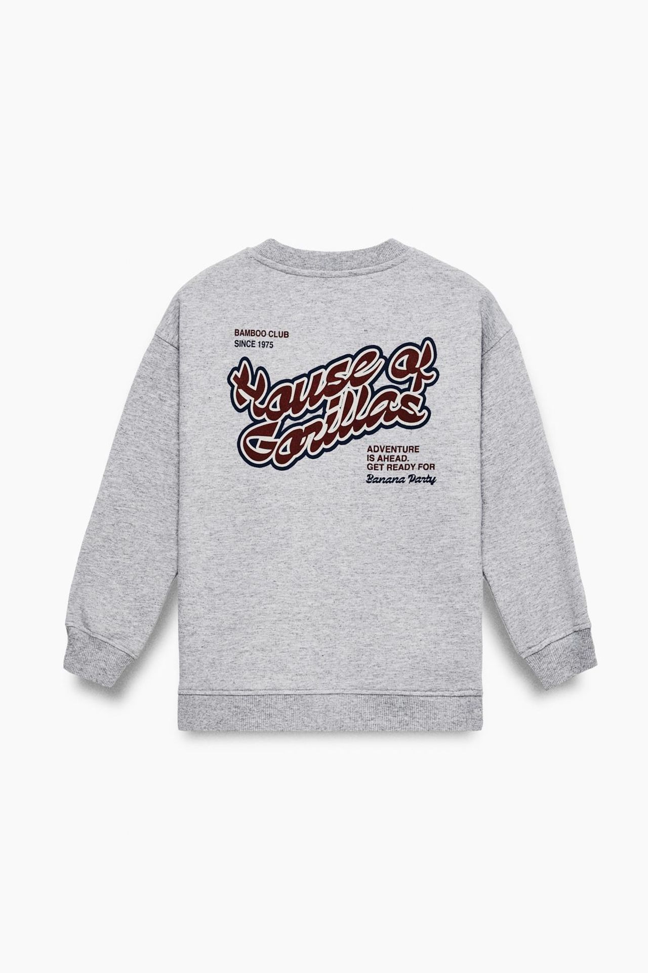 GRIMELANGE Crew Neck Text Print Sweatshirt 3