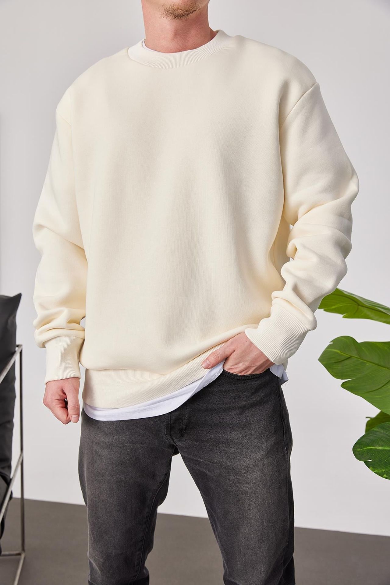 NOMARC Regular Kalıp Bisiklet Yaka Sweatshirt 2