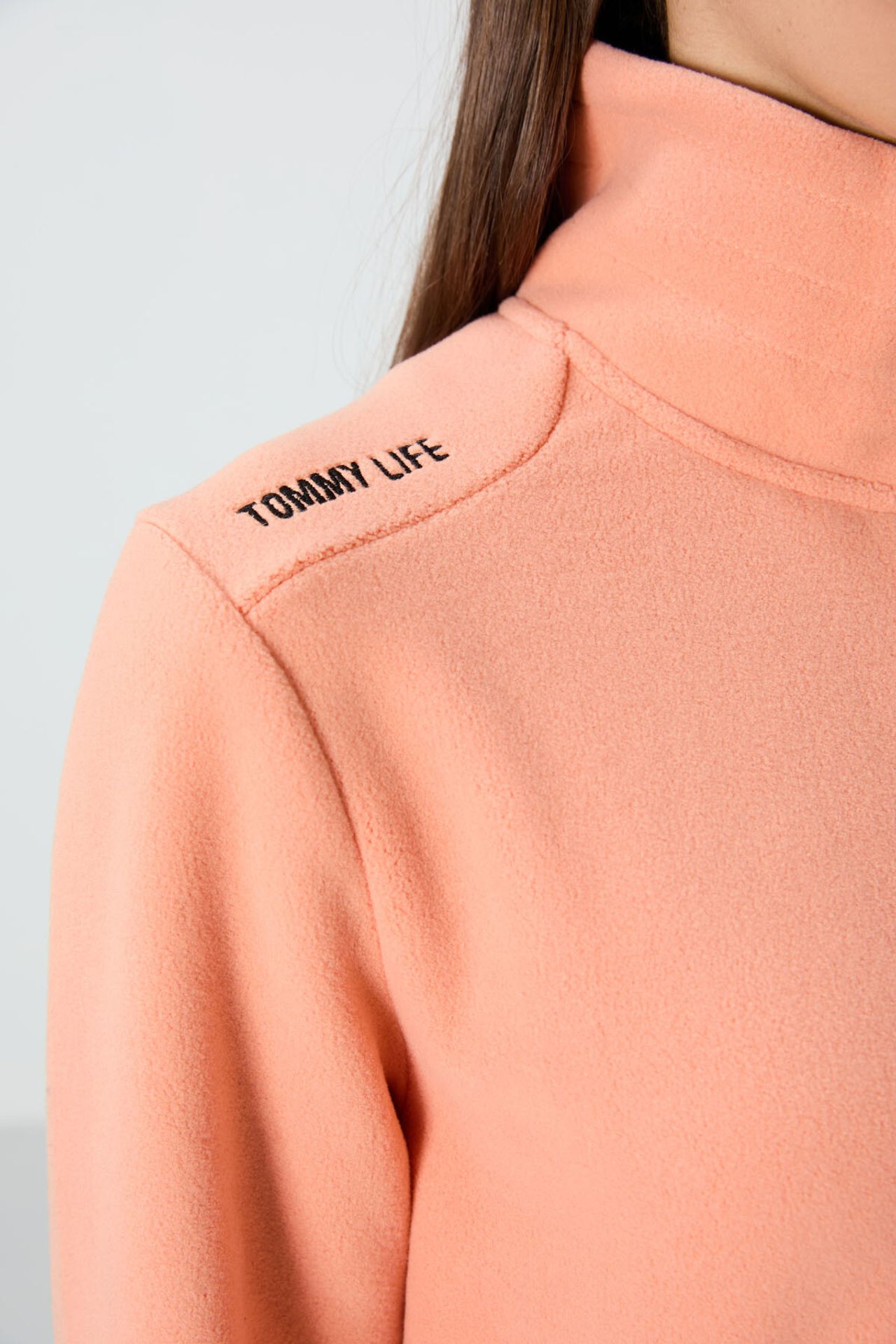 TOMMY Women's Plush Zip-Front Sweatshirt 4