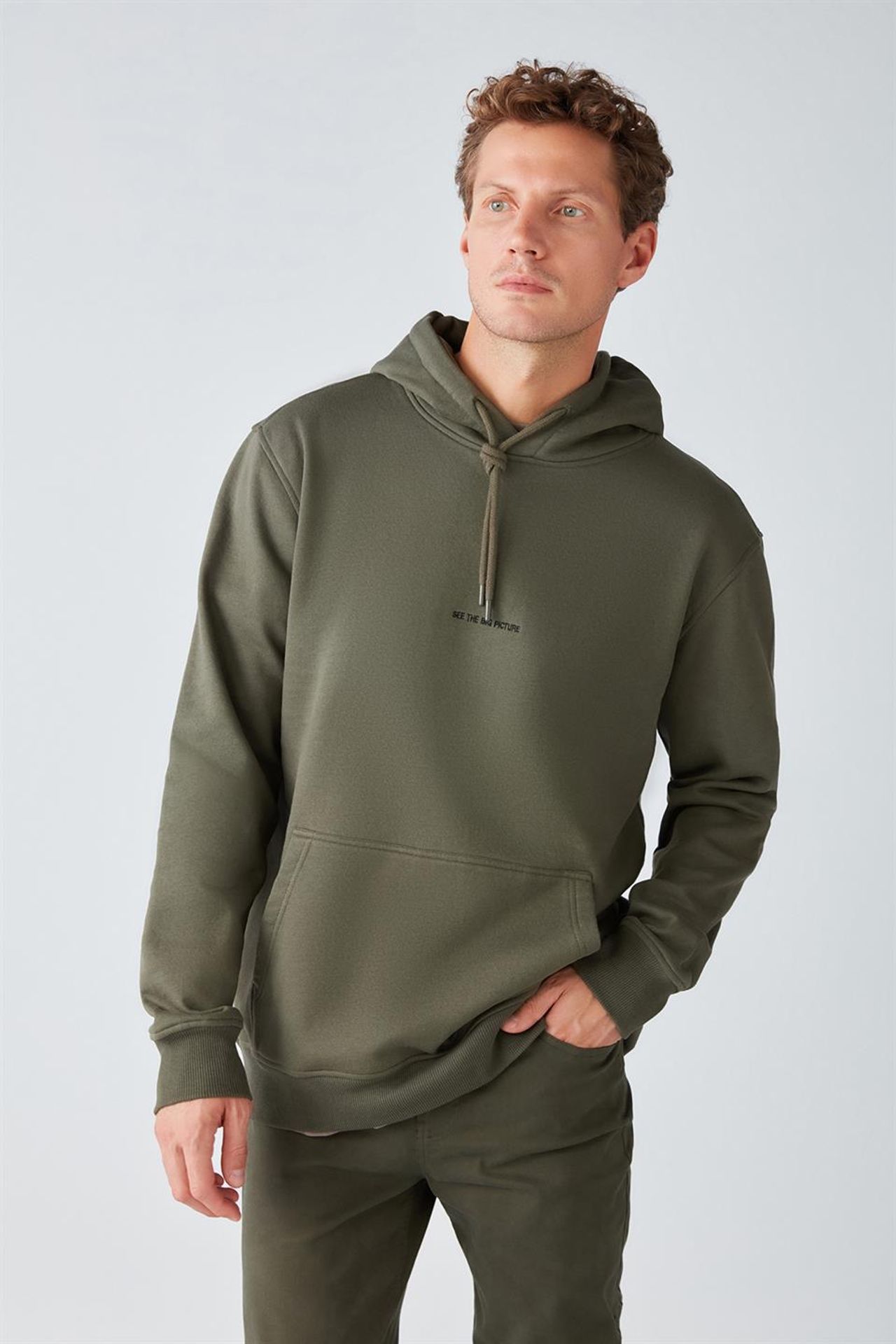 GRIMELANGE Kapüşonlu Cepli Büzgülü Sweatshirt 4