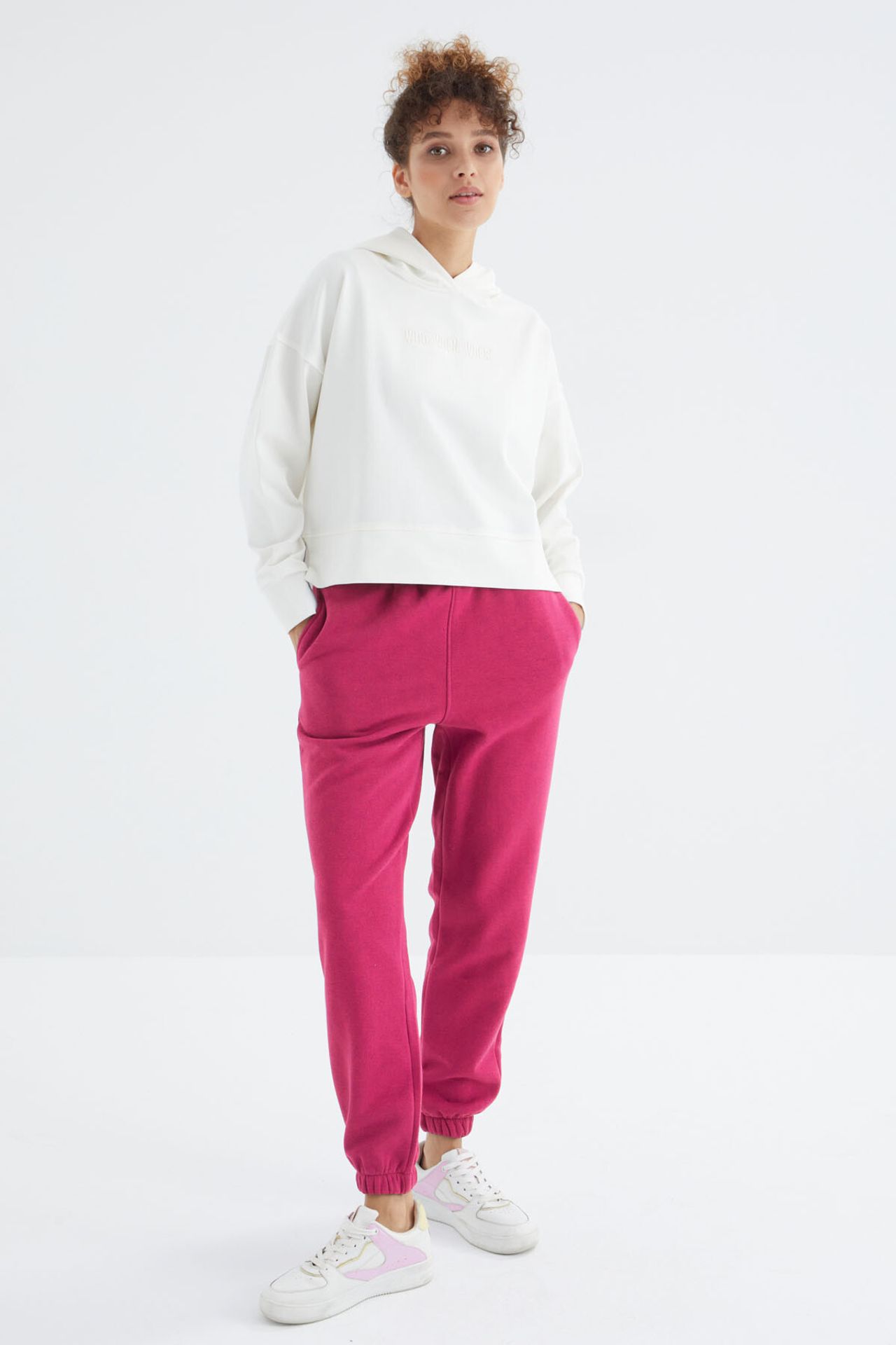 TOMMY Women's High-Waist Fleece Jogger Sweatpants 3