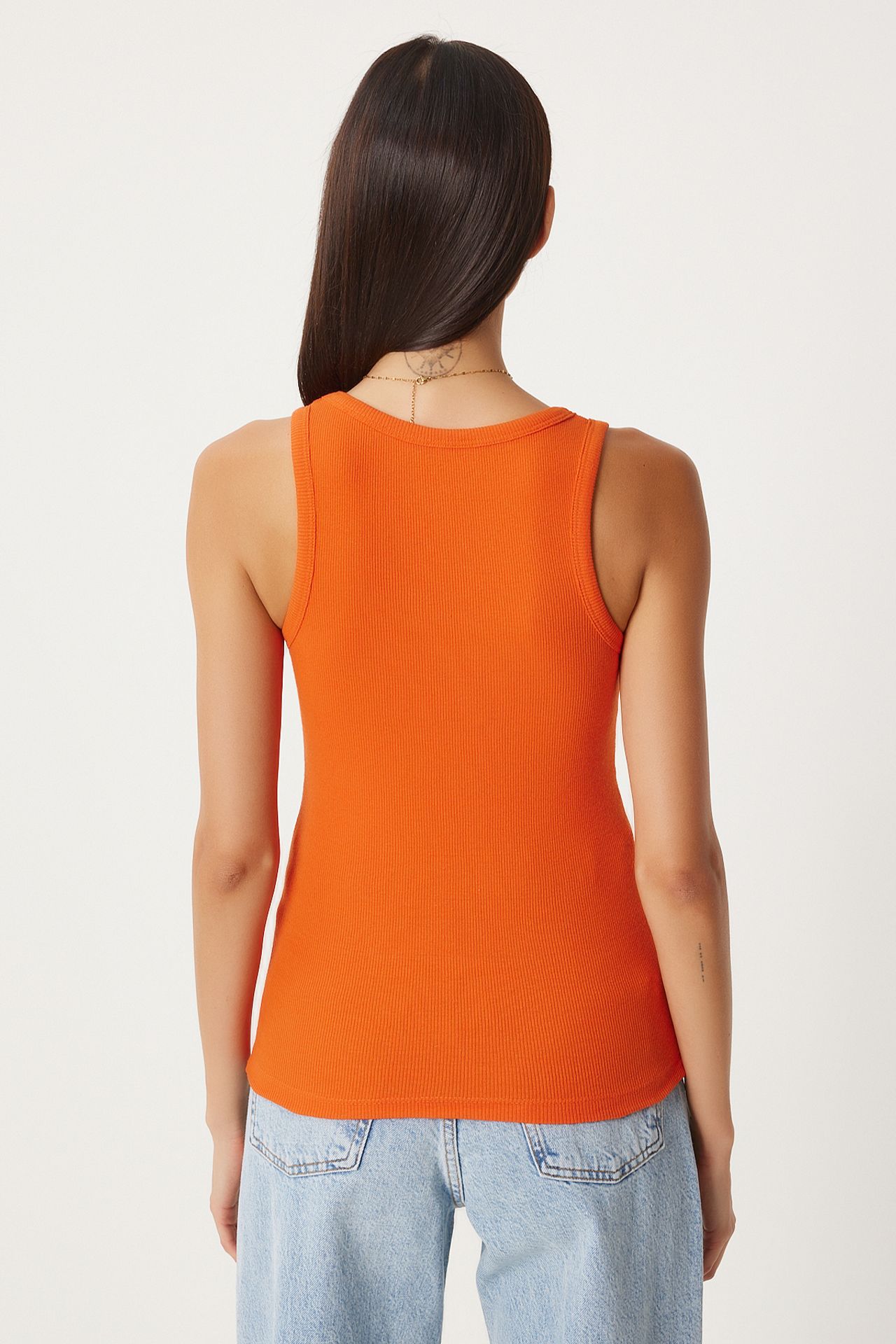 ISTANBUL Fitted U Collar Knitted 2- Pack Tank Top 4