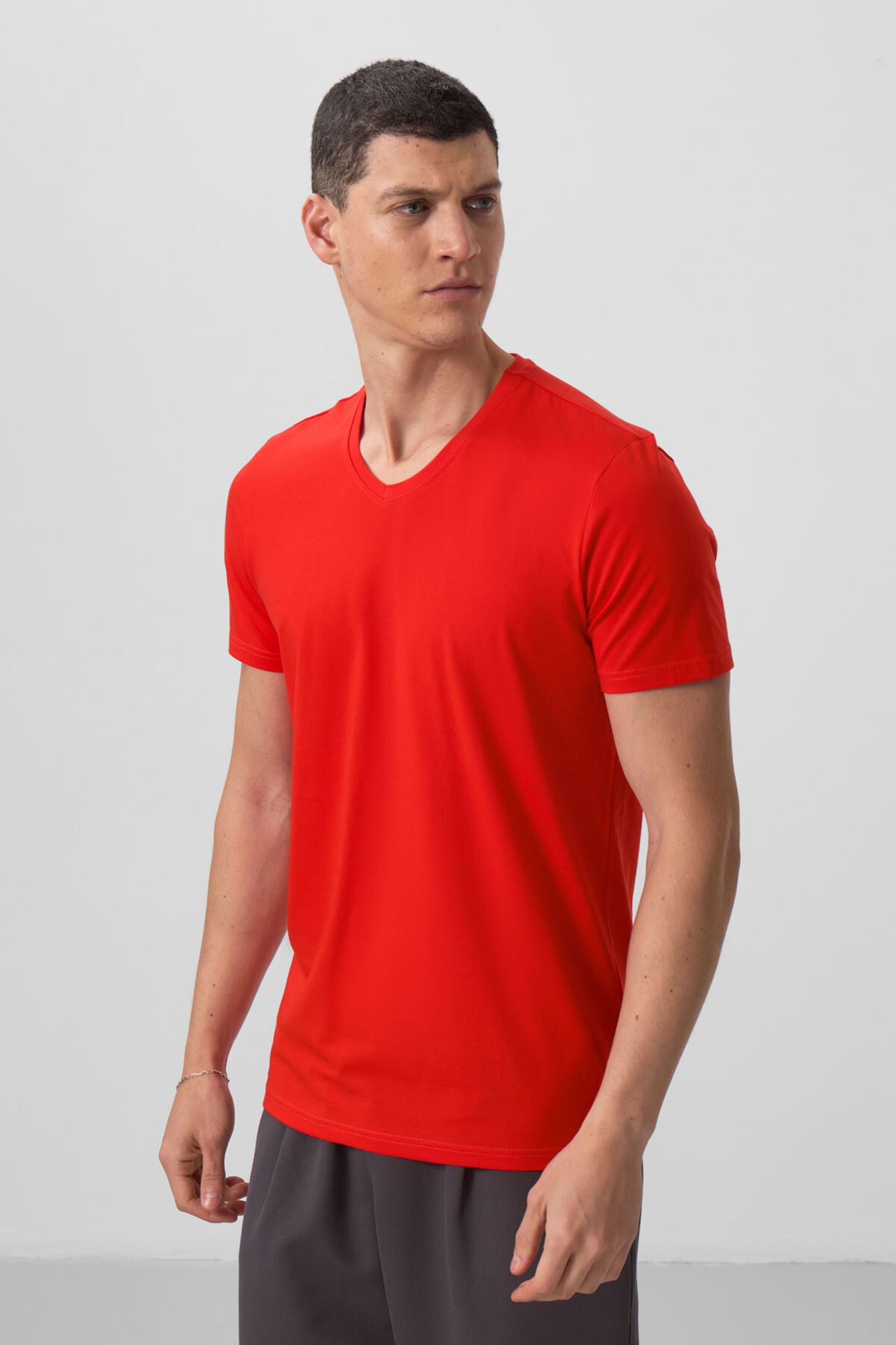TOMMY Men's V-Neck Short Sleeve T-Shirt 5