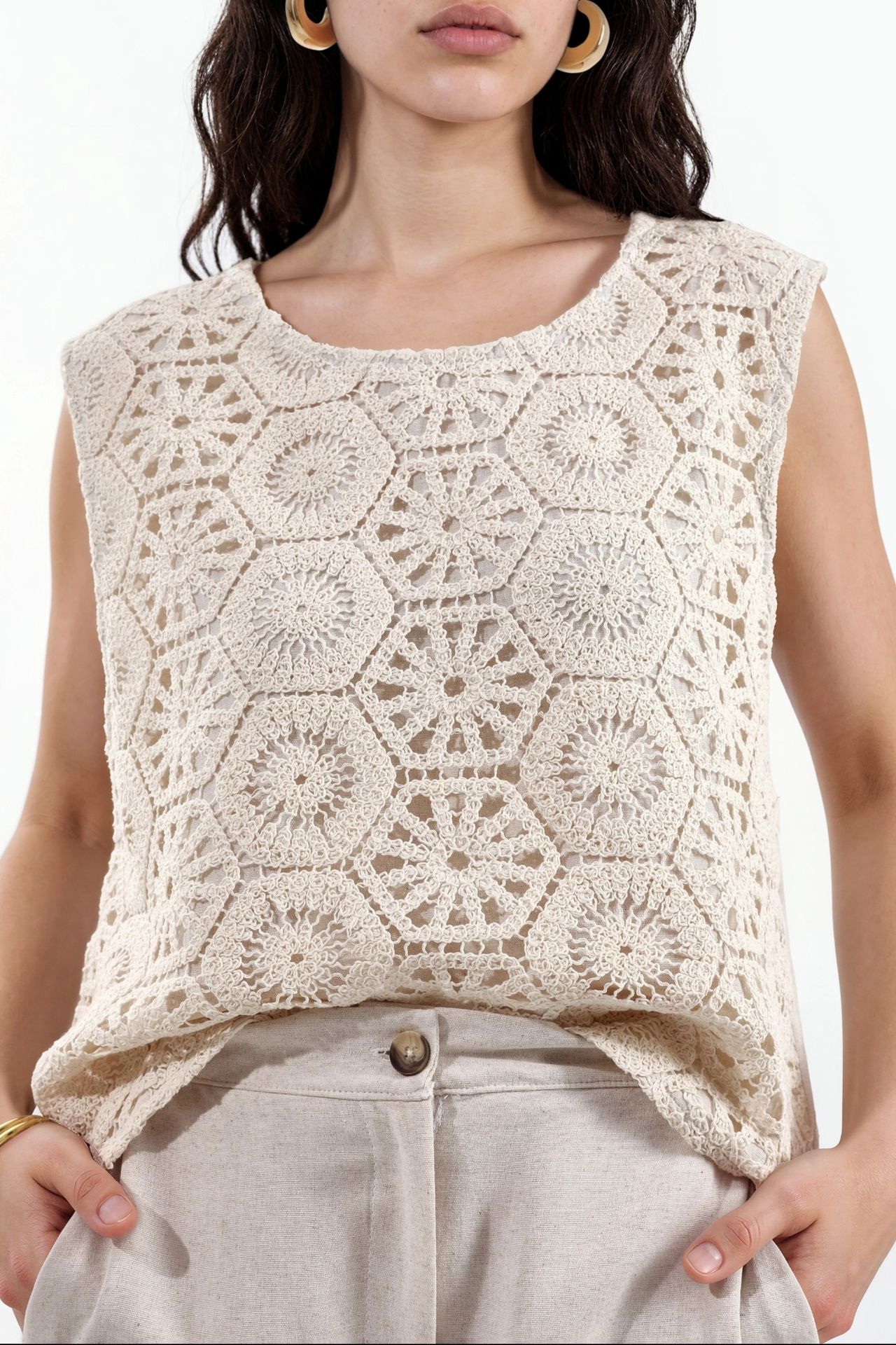 MSN Cotton Linen Viscose Two-Piece Coord 4