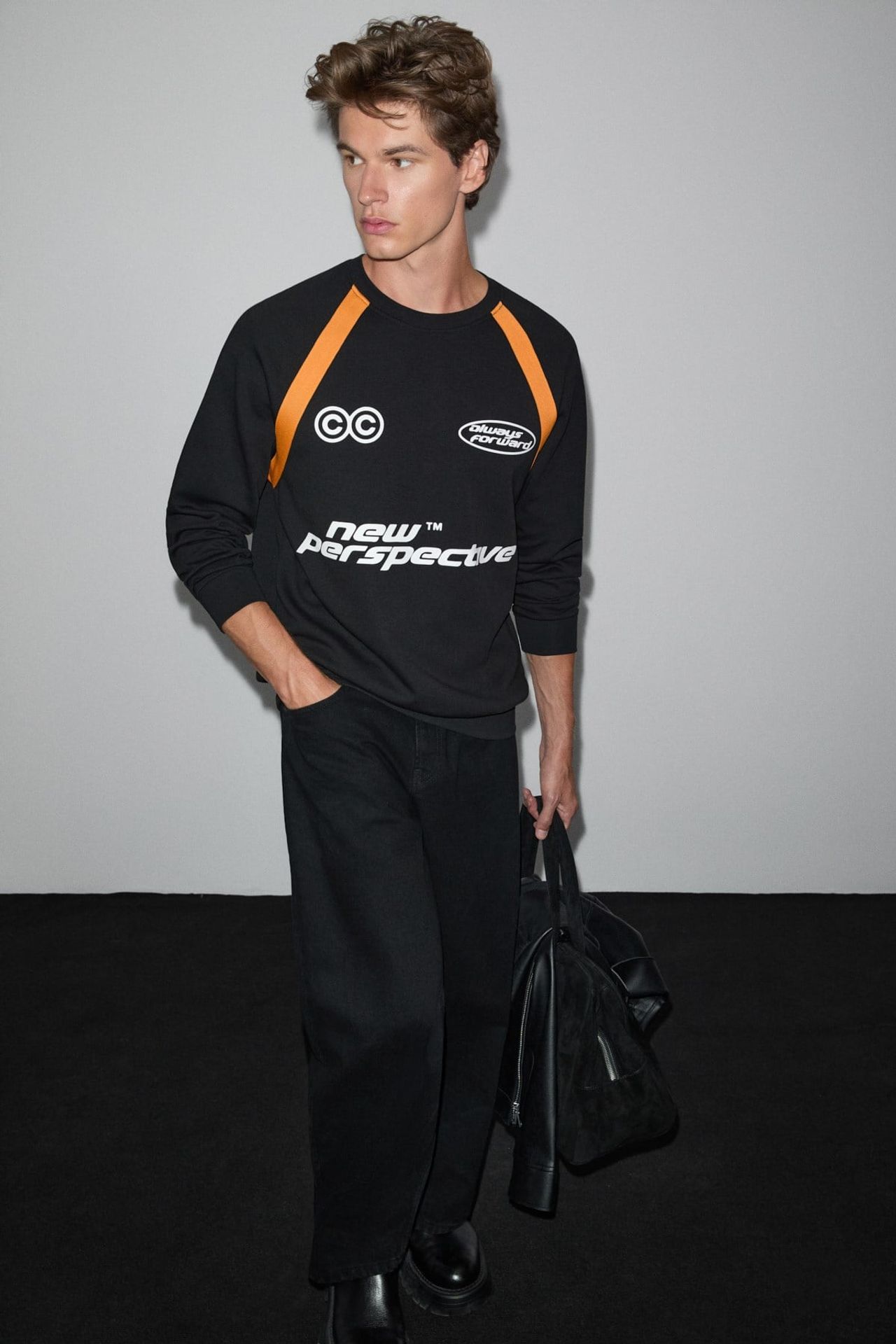 GRIMELANGE Regular Fit Crew Neck Sweatshirt 3