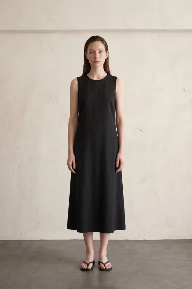 MY FASHION Back Detailed Midi Dress