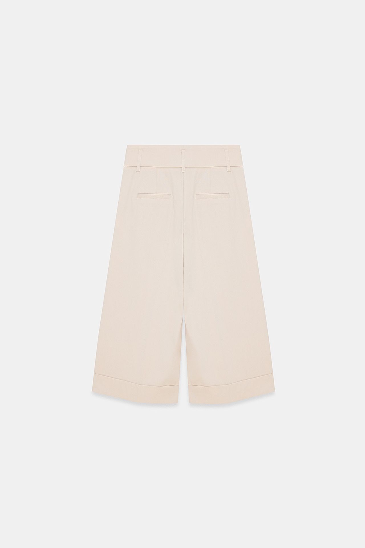 DILVIN High-Waist Wide-Leg Crepe Culottes 6