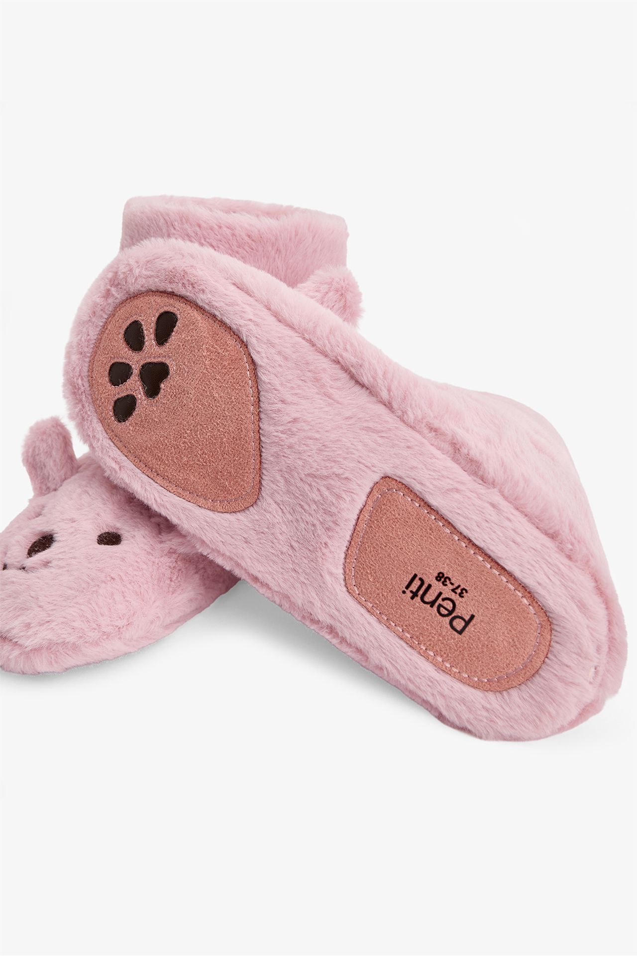 PENTI Happy Bear Animal Embroidered Home Slippers 3