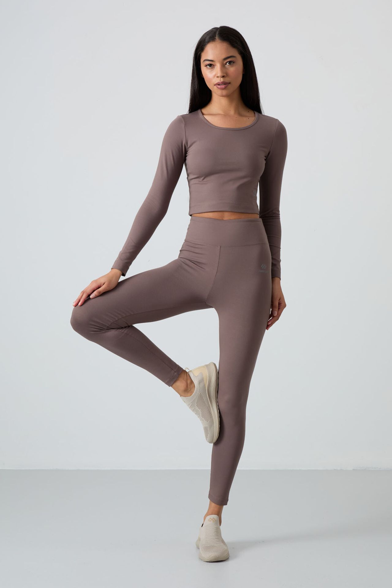TOMMY Cotton Elastane Crop T-Shirt And Leggings Set 3