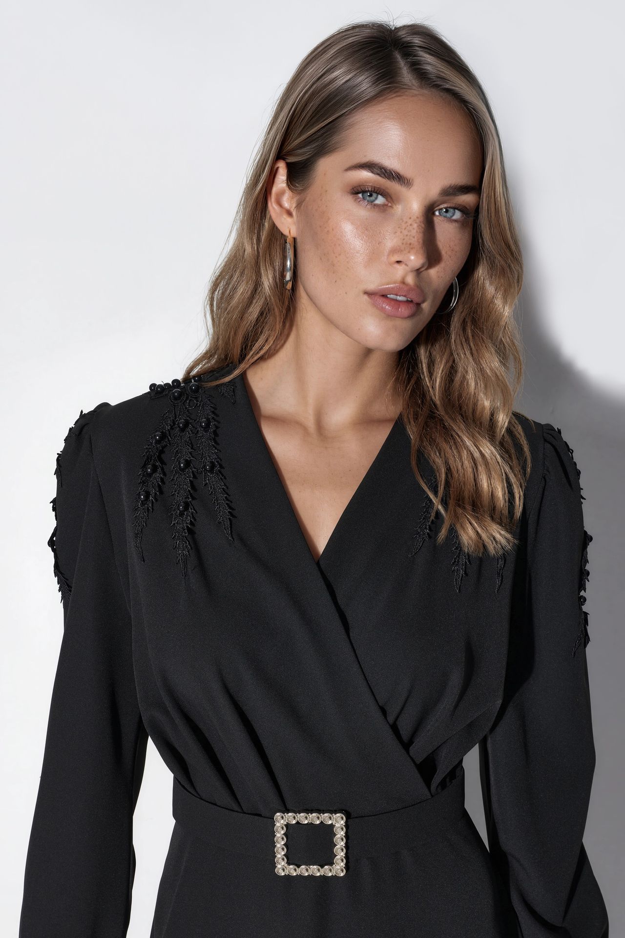 MSN Belted A-line Midi Dress 4