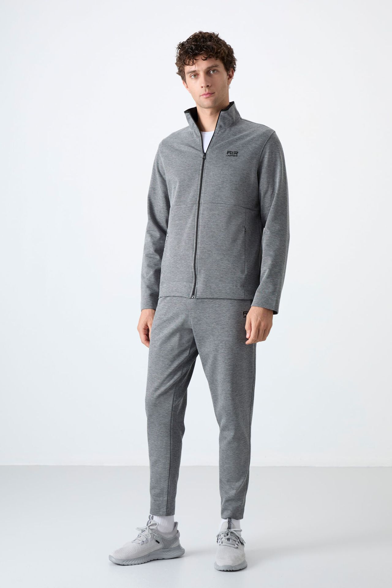 TOMMY Men's Zip-collar Sweatshirt And Pants Set 1