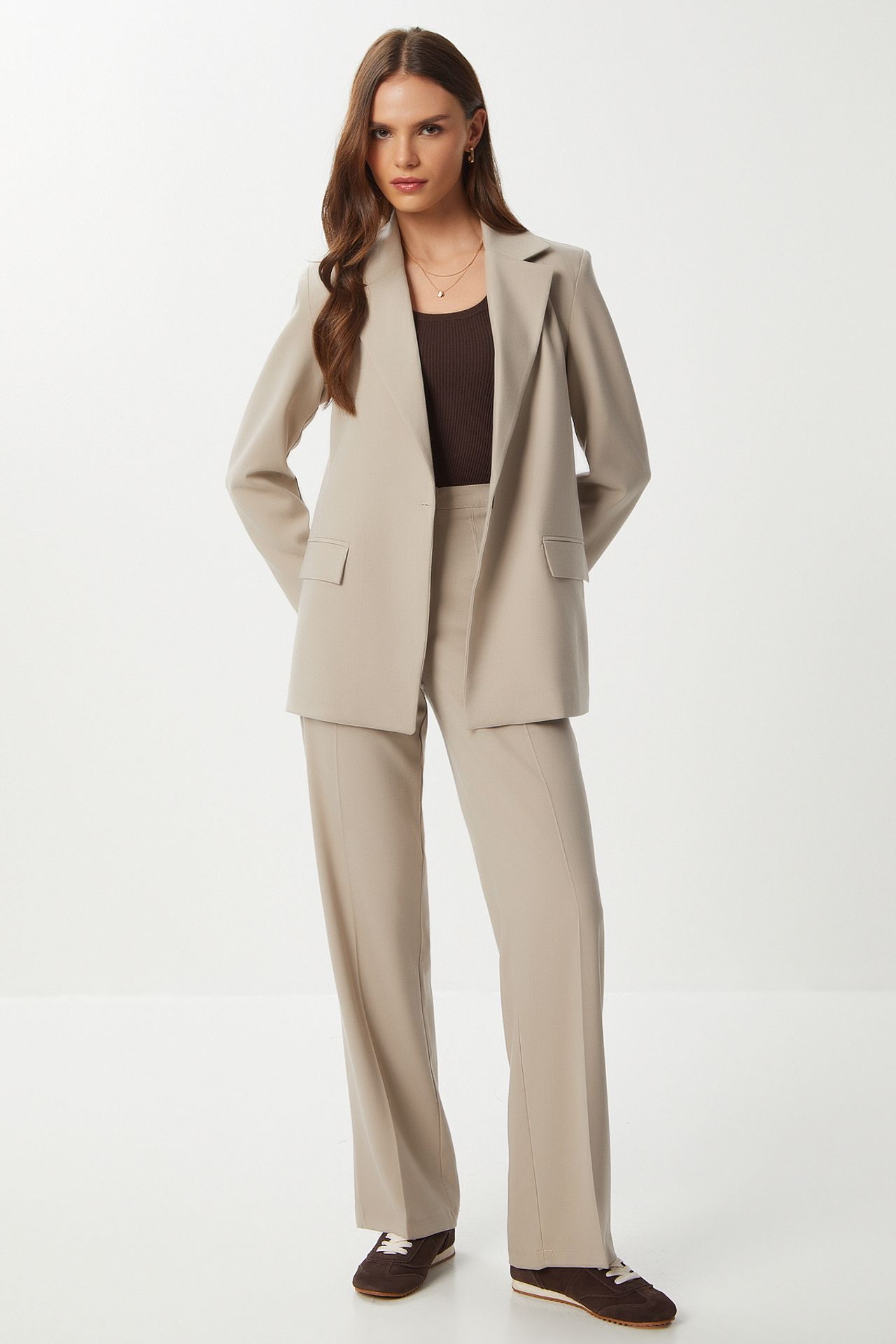ISTANBUL High Waist Straight Leg Pants 3