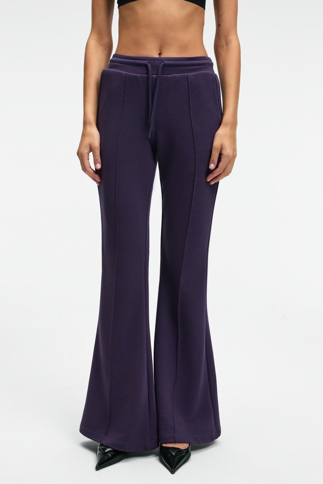 GRIMELANGE Mid Waist Flare Joggers 2