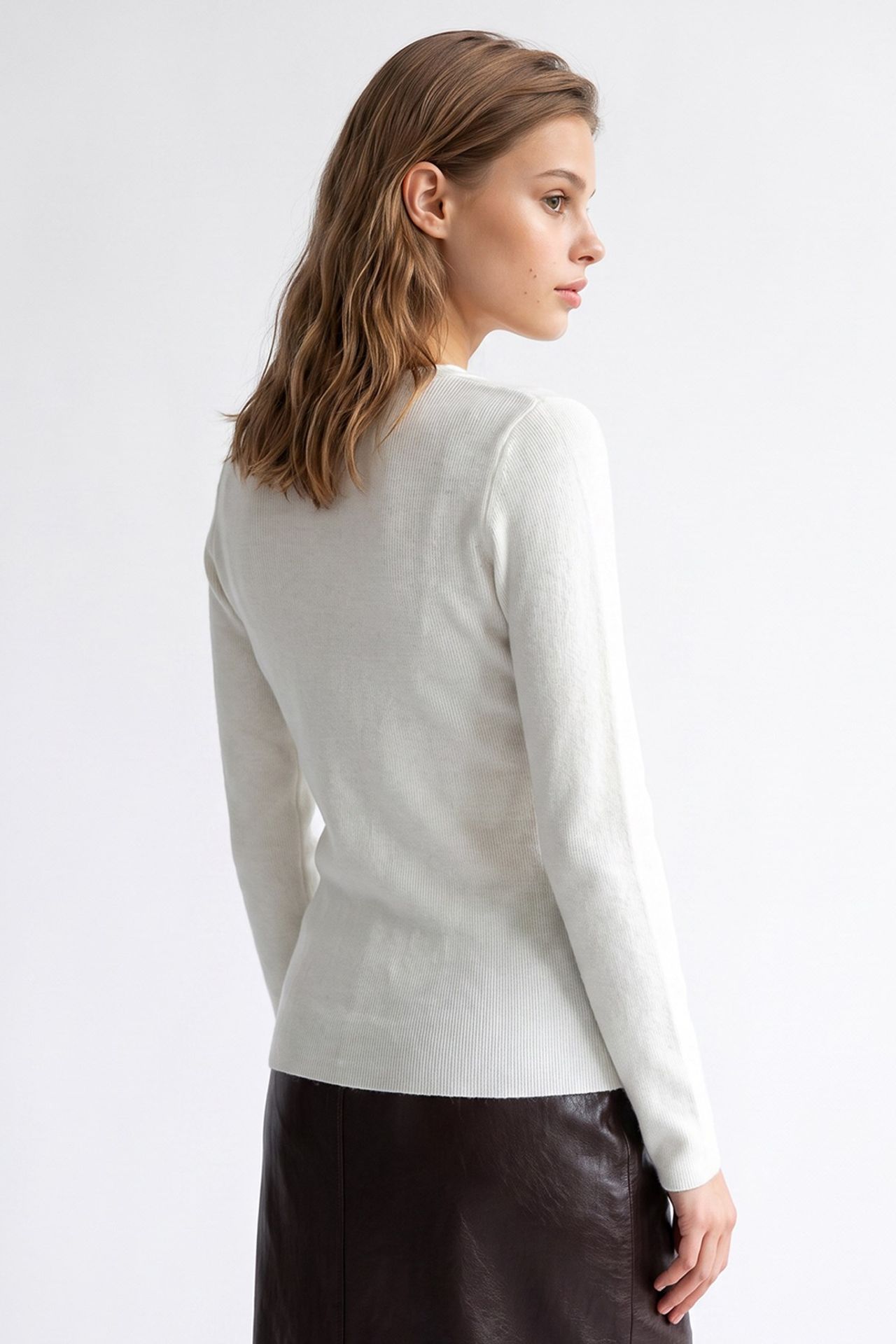 MIXRAY Women’s Viscose Blend Cashmere Sweater