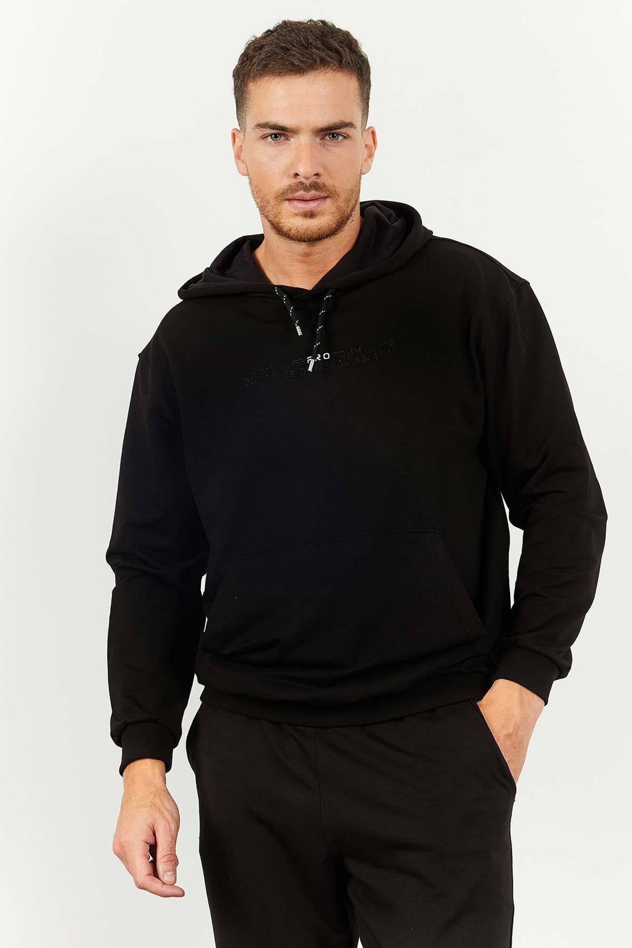 TOMMY Oversized Hooded Sweatshirt And Pants Set 6