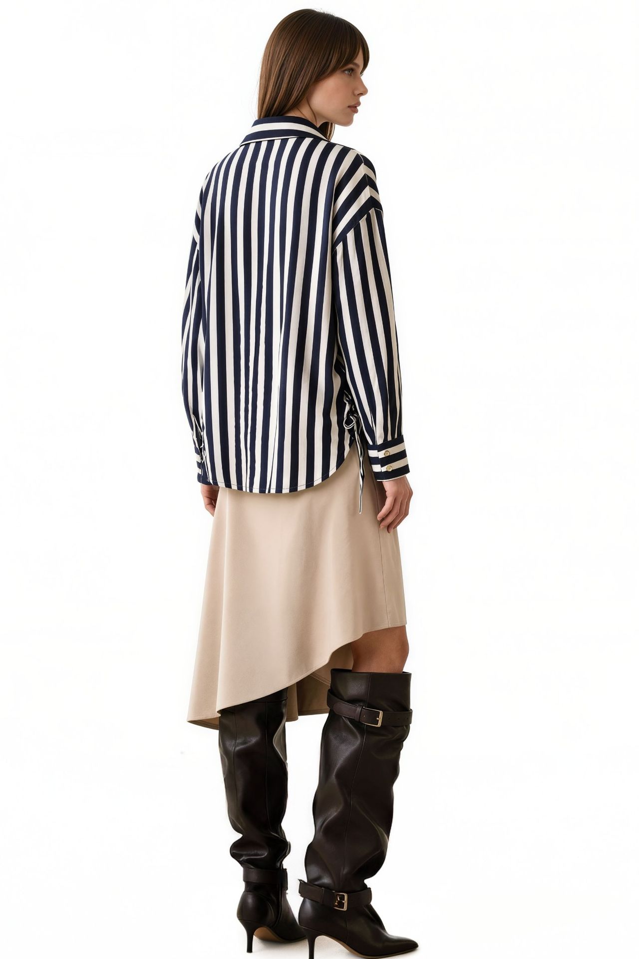 BUSEM Striped Woven Button-front Shirt 4