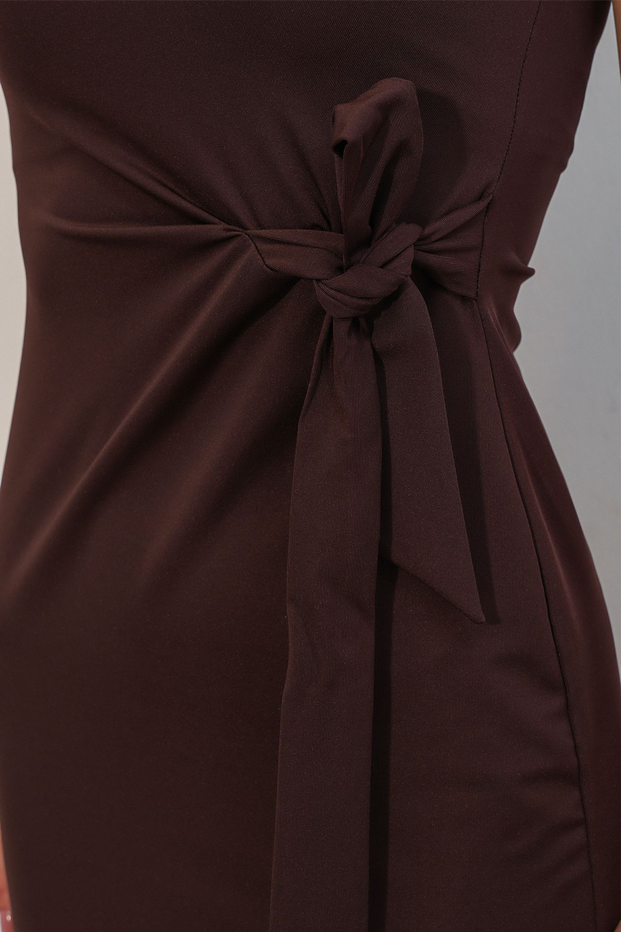 BDART Fitted Midi Jersey Dress With Tie Detail 5