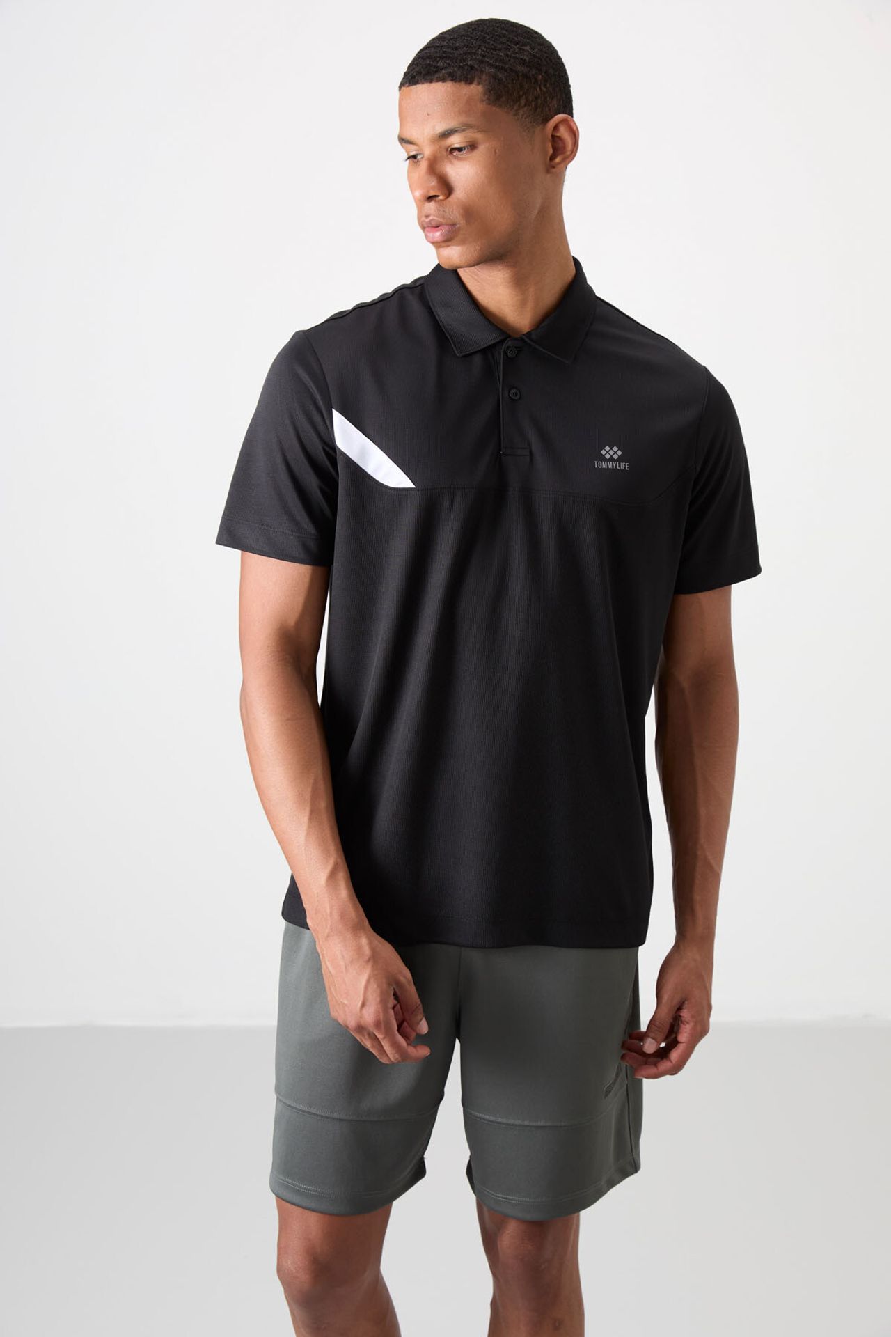 TOMMY Men's Polo Collar Short Sleeve T-Shirt 1
