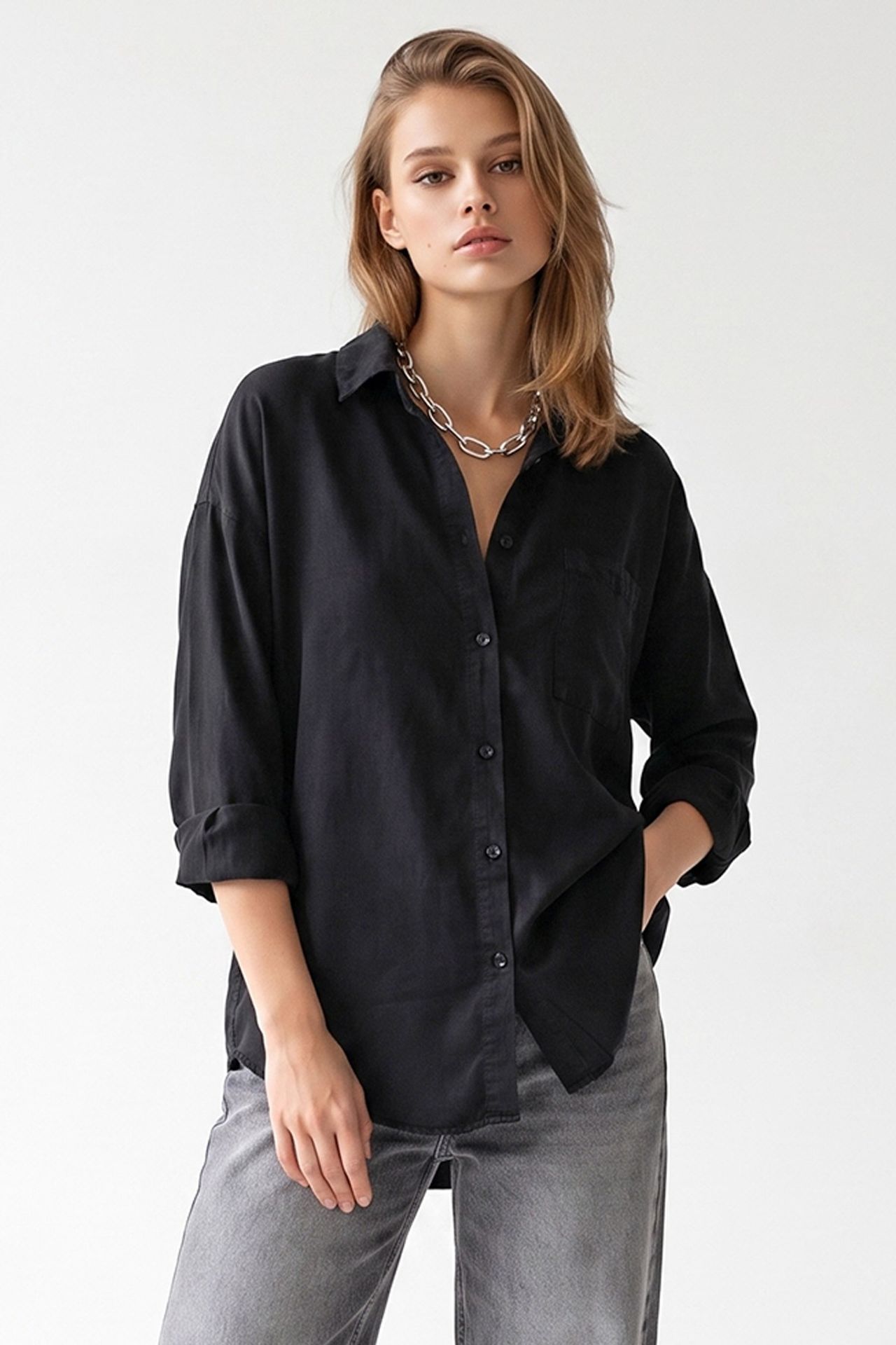 MIXRAY Women's Tencel Shirt 1
