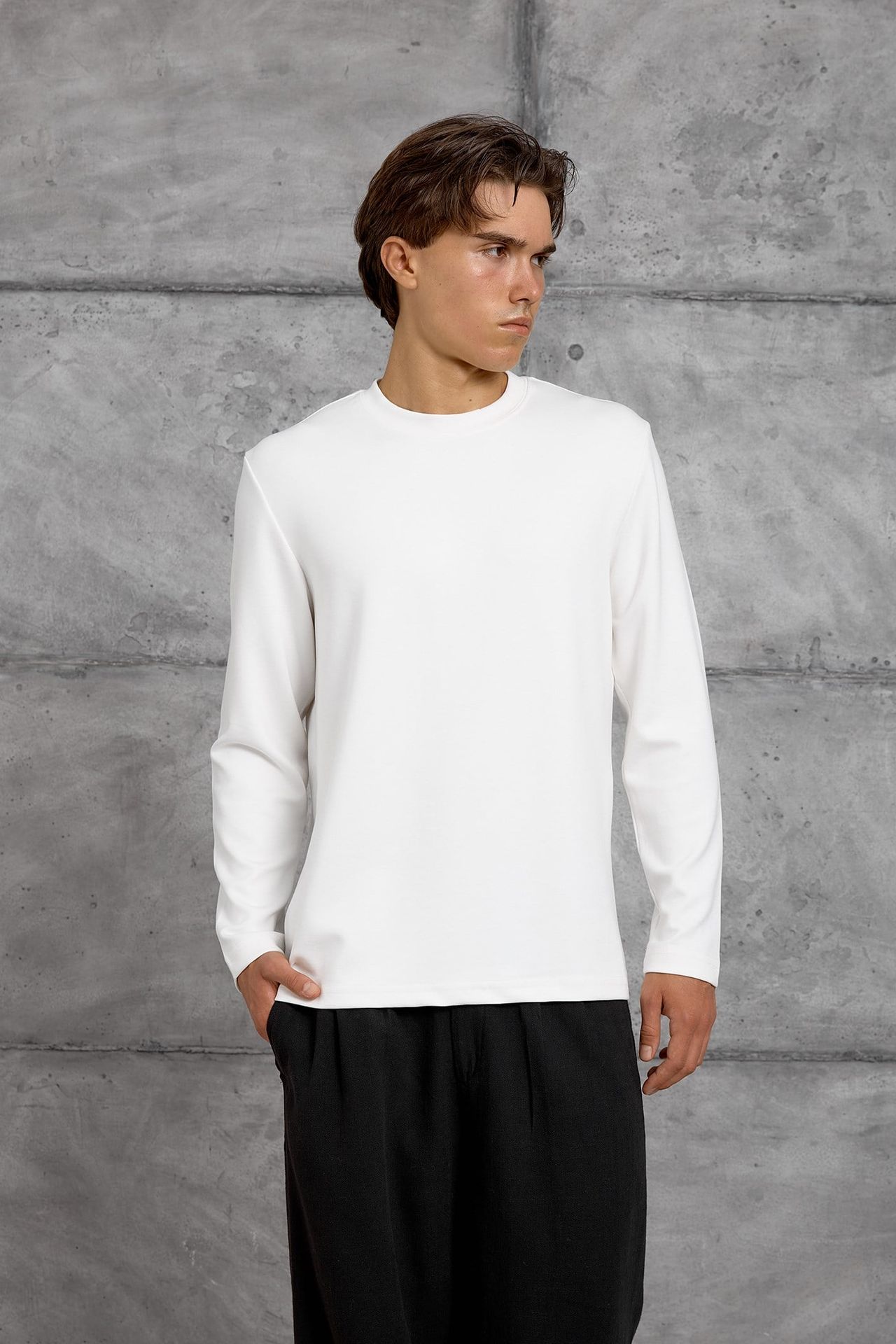 NOMARC Normal Kalıp Bisiklet Yaka Sweatshirt 6