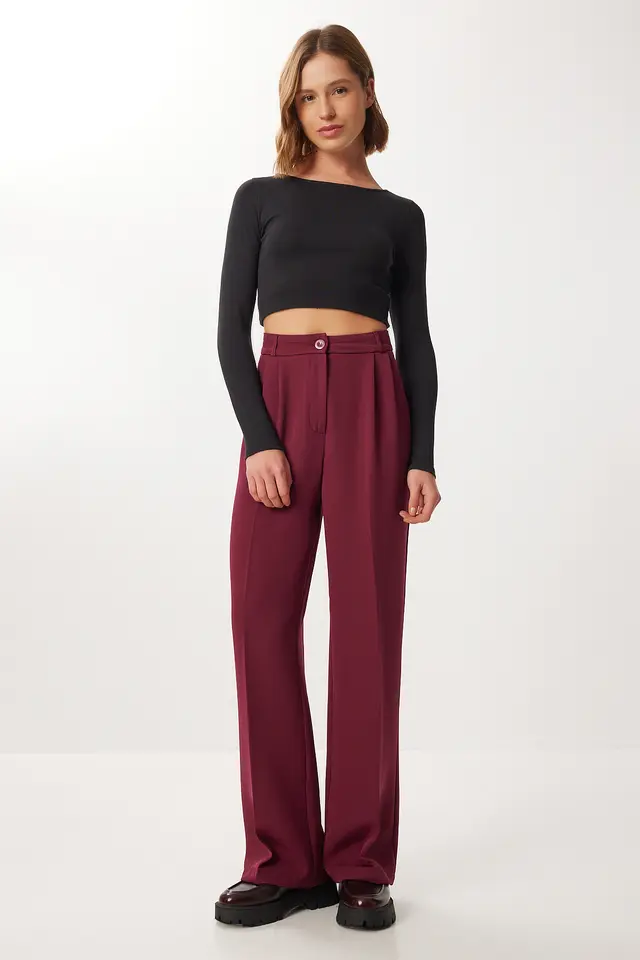 ISTANBUL High Waist Pleated Palazzo Pants