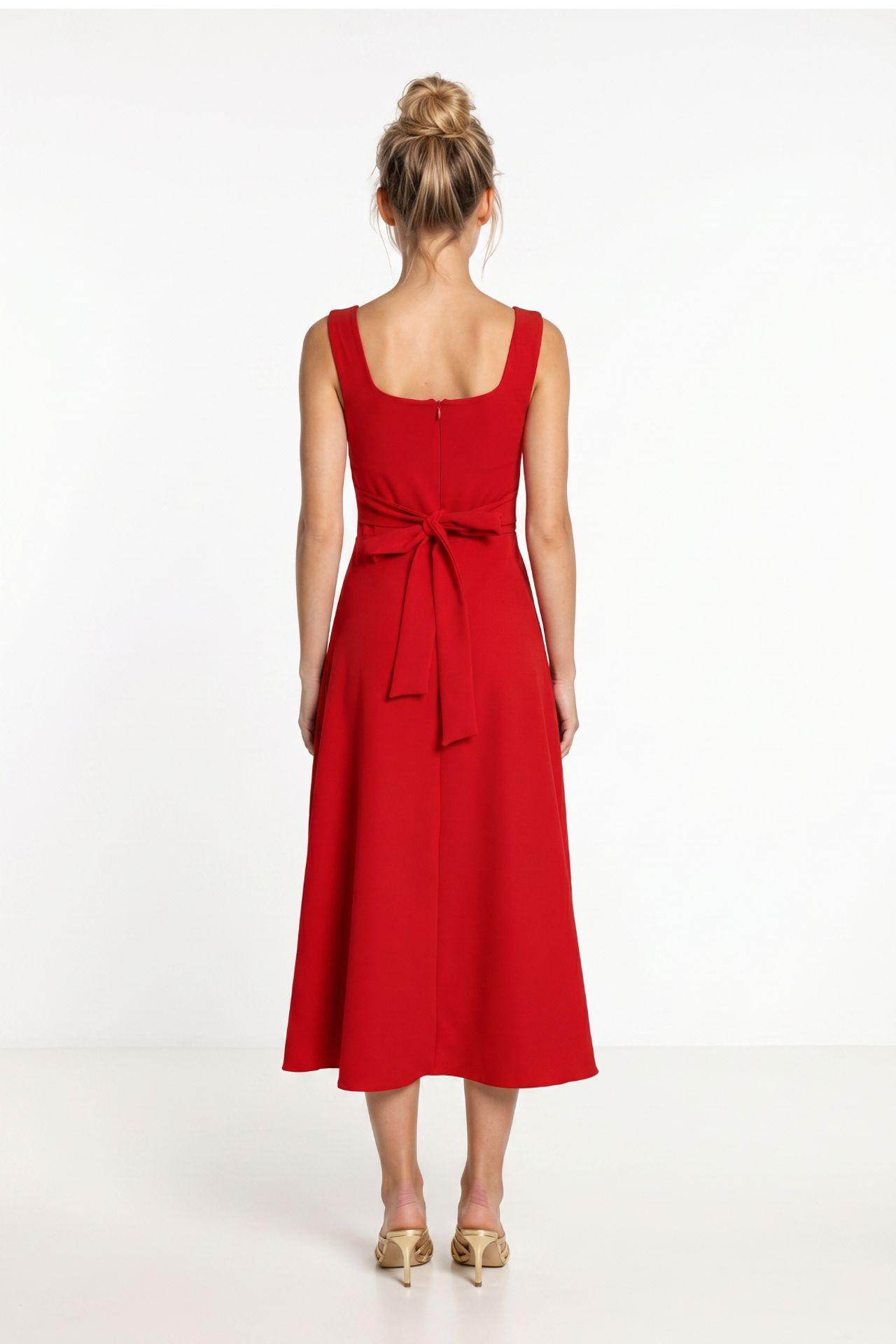 ISTANBUL Cotton Poplin A-Line Midi Dress 7