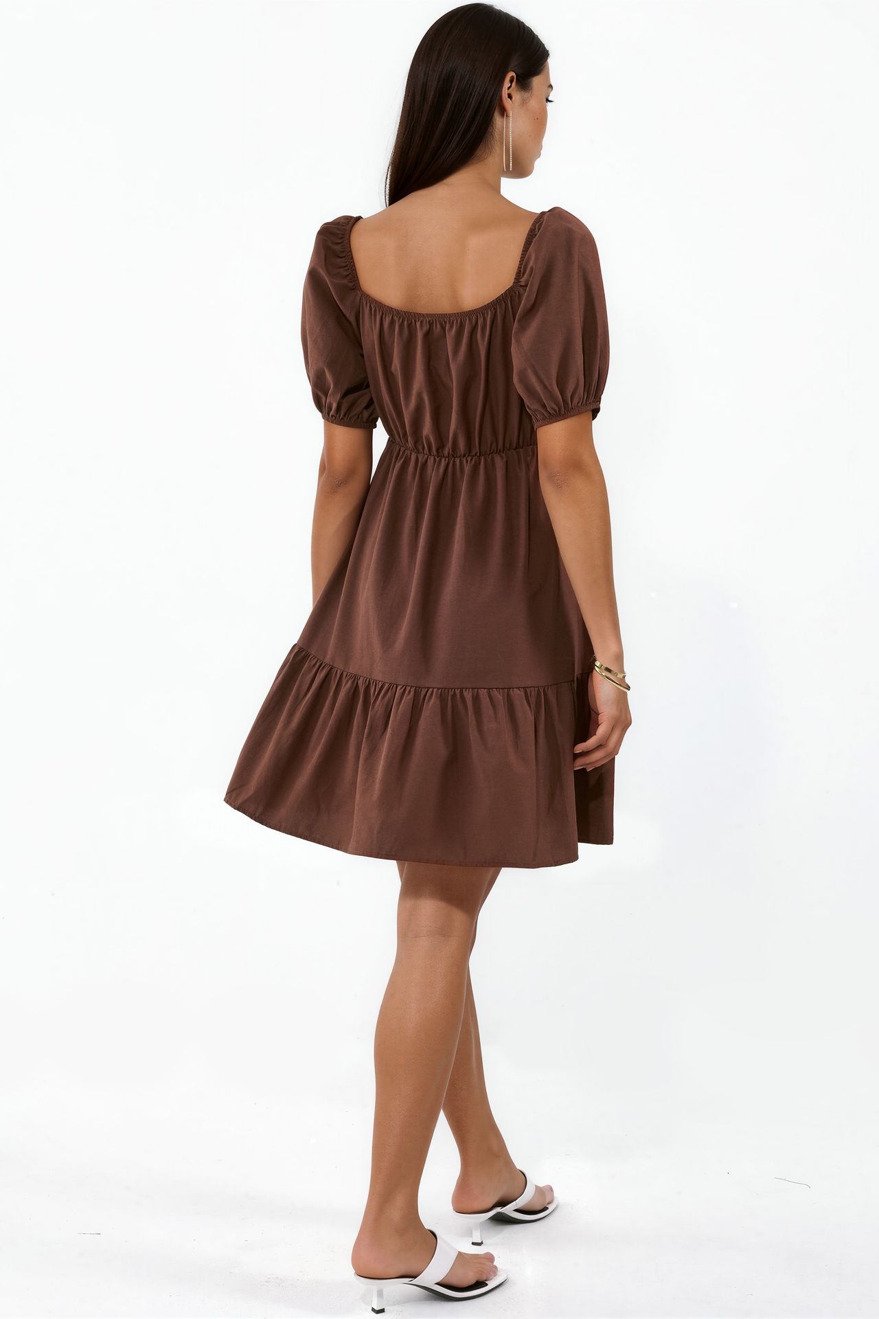 BDART Square Neck A-Form Mini Dress with Bow 3
