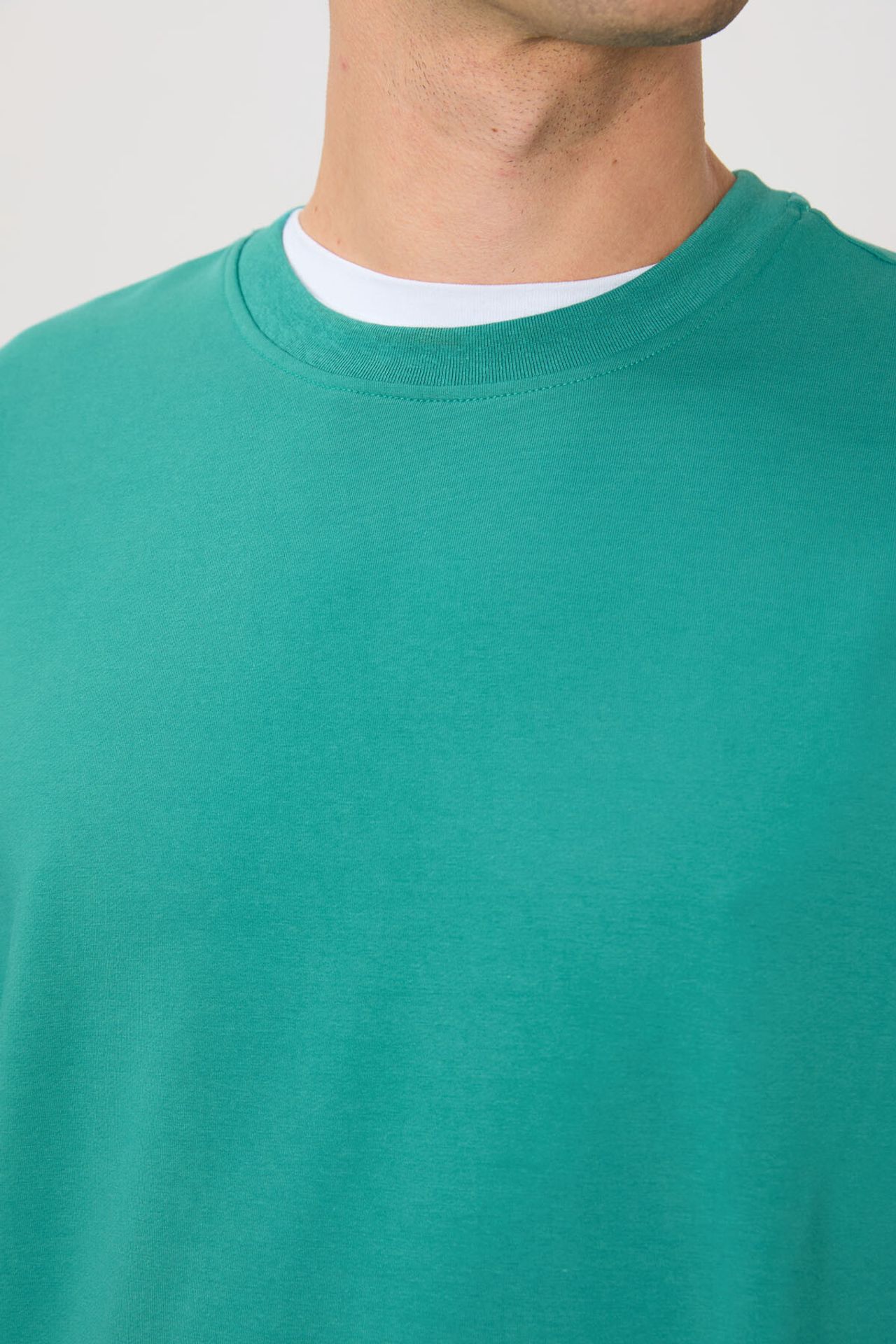 TOMMY Men's Plain Crew Neck Sweatshirt 4
