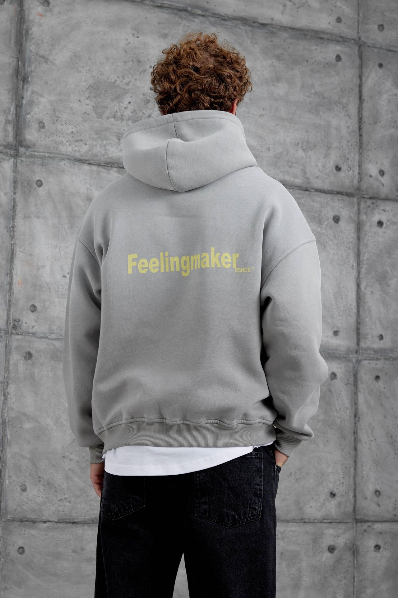 NOMARC Geniş Kesim Kapüşonlu Logolu Cepli Hoodie 3