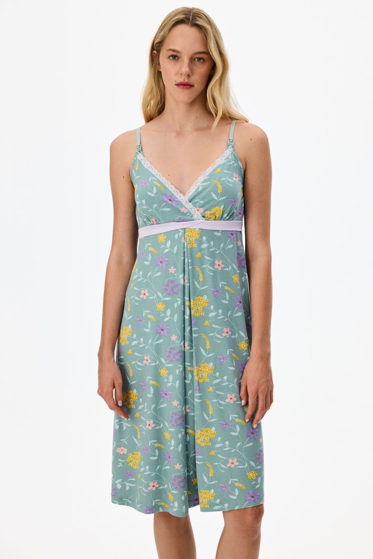 PENTI Mama Blossom Openwork Patterned Lace Nightdress 1