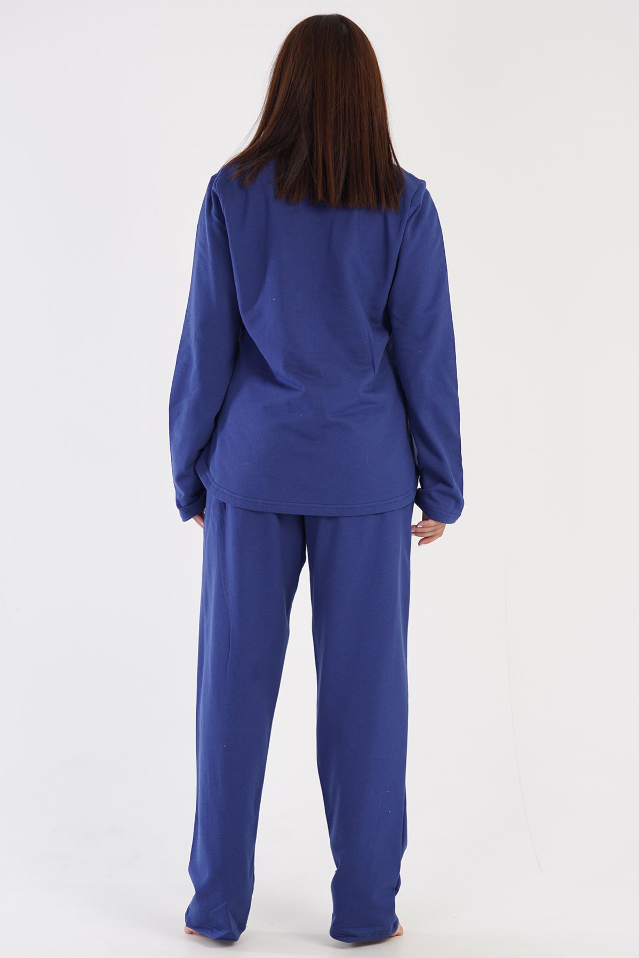 YAKE Desenli İki Parçalı Pijama Takımı 4