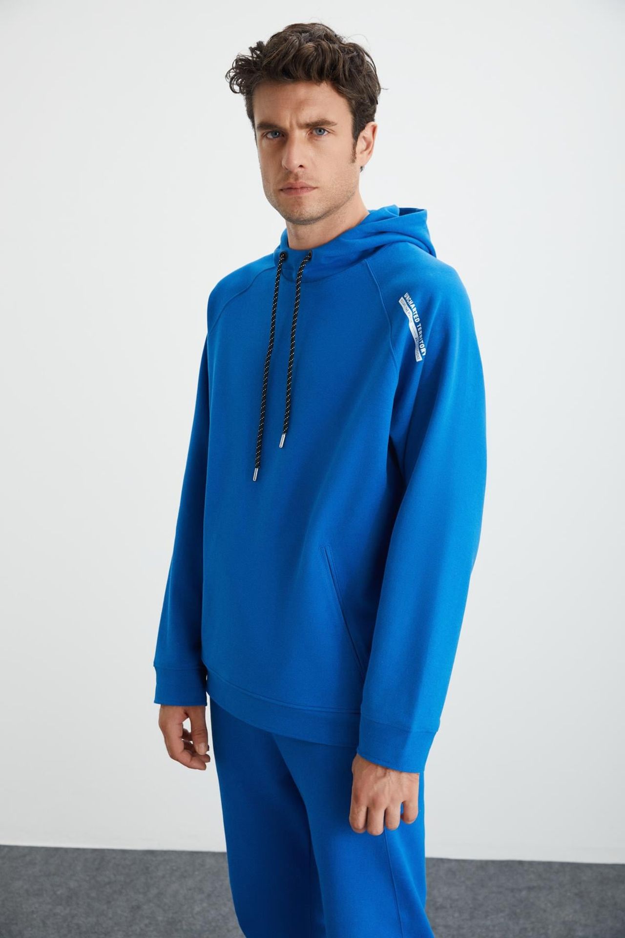 GRIMELANGE Cepli Düz Kapüşonlu Sweatshirt 2