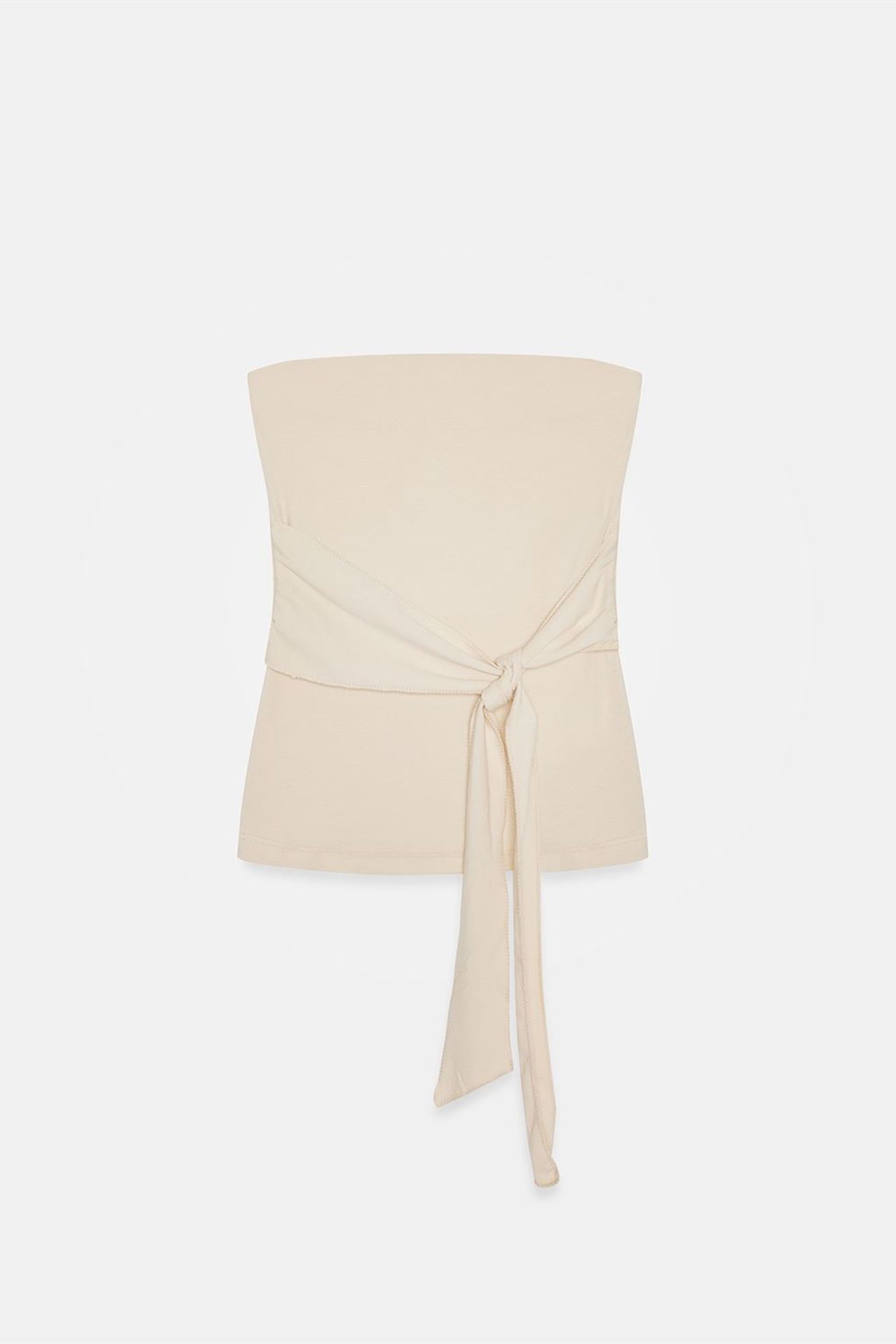 DILVIN Slim Fit Strapless Bandeau Blouse 5