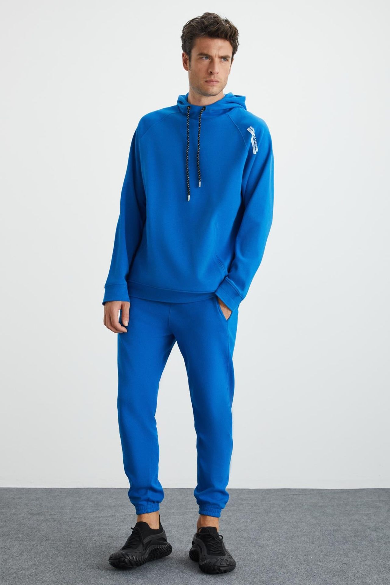 GRIMELANGE Cepli Düz Kapüşonlu Sweatshirt 1