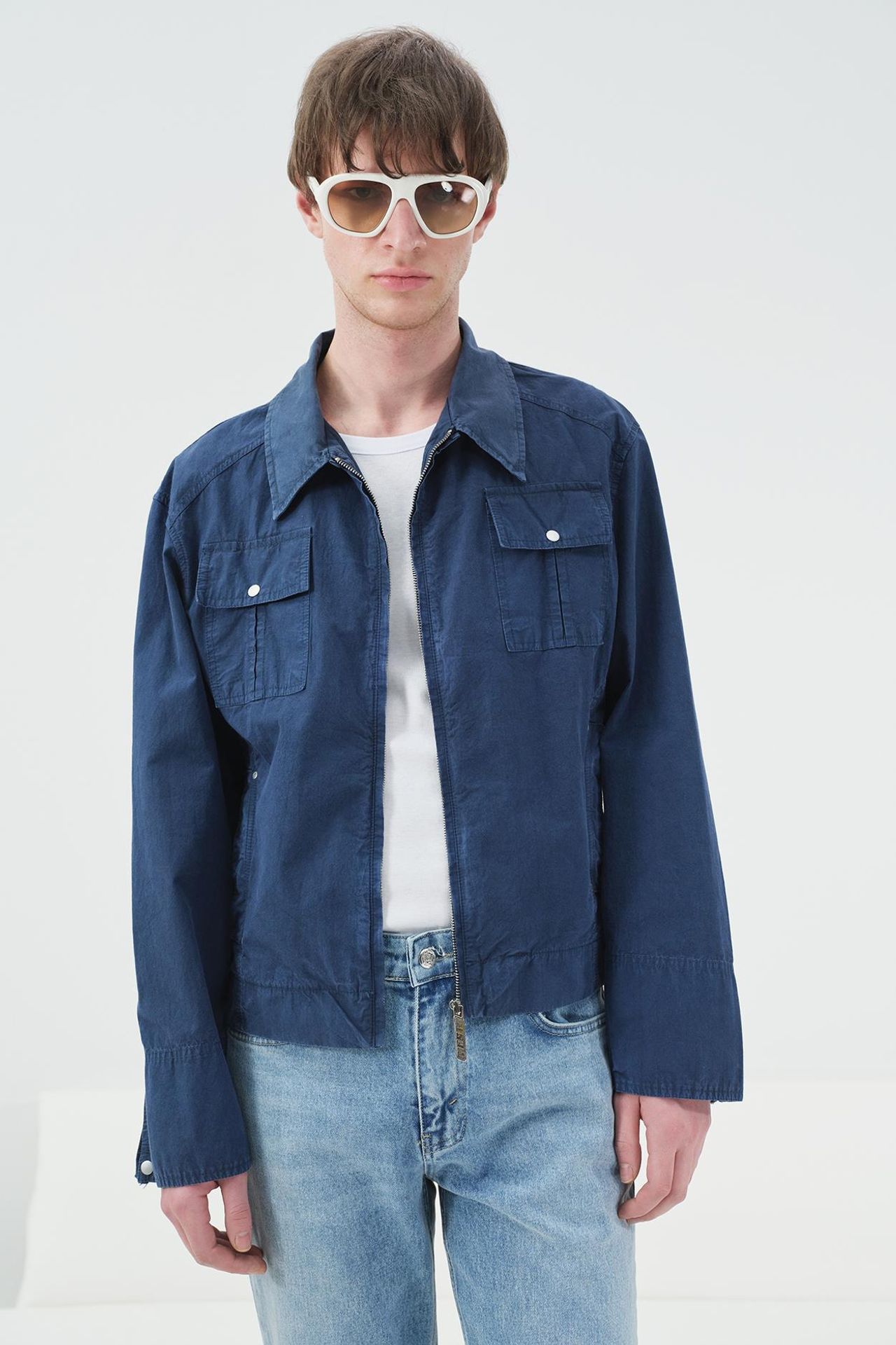 GIESTO Men's Cotton Poplin Zip Vest 4