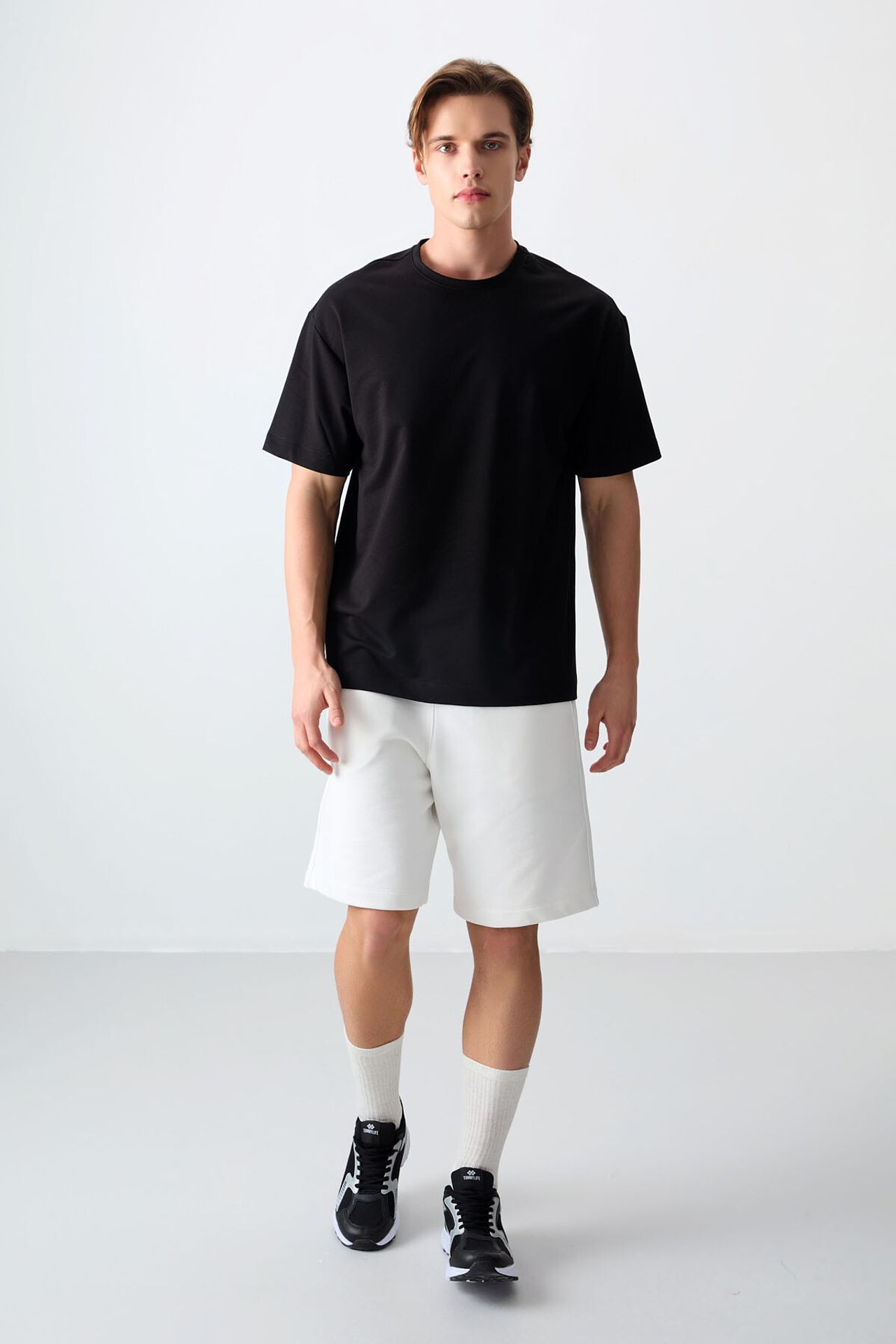TOMMY Oversized Cotton Blend Crew Neck T-Shirt 5