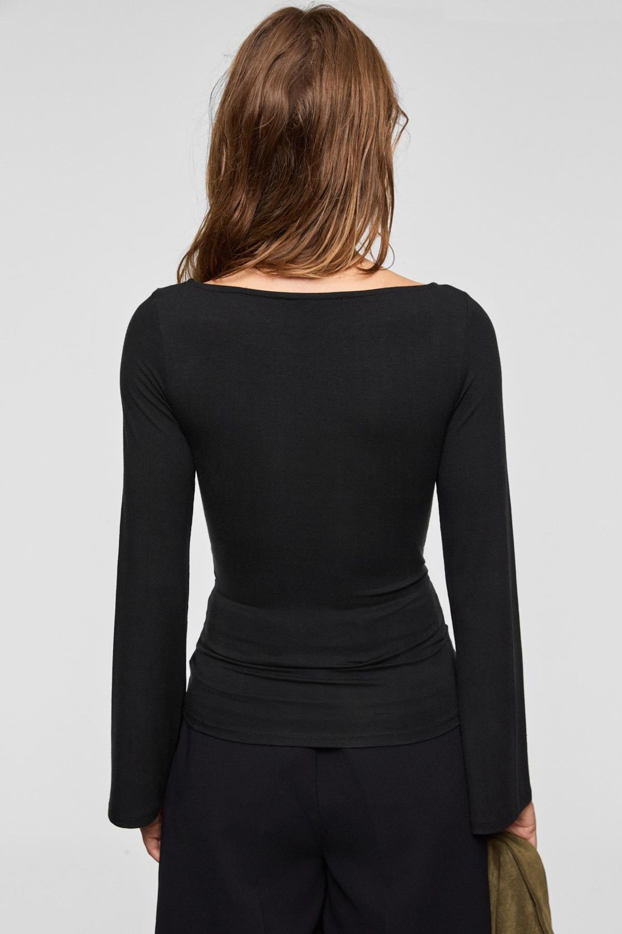 GRIMELANGE Boat Neck Slim Fit Blouse 6