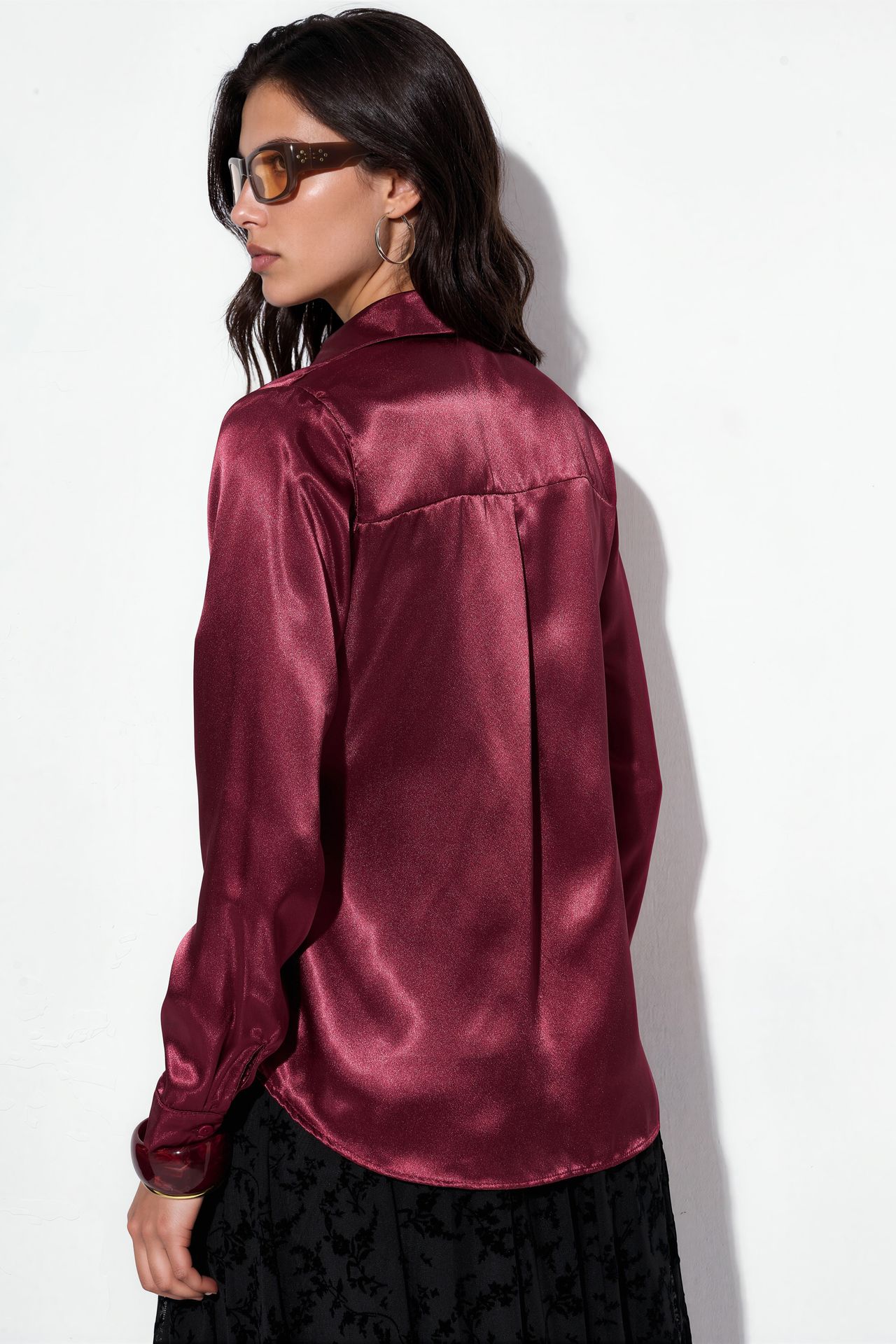 BDART Women's Satin Tie-Front Shirt 2