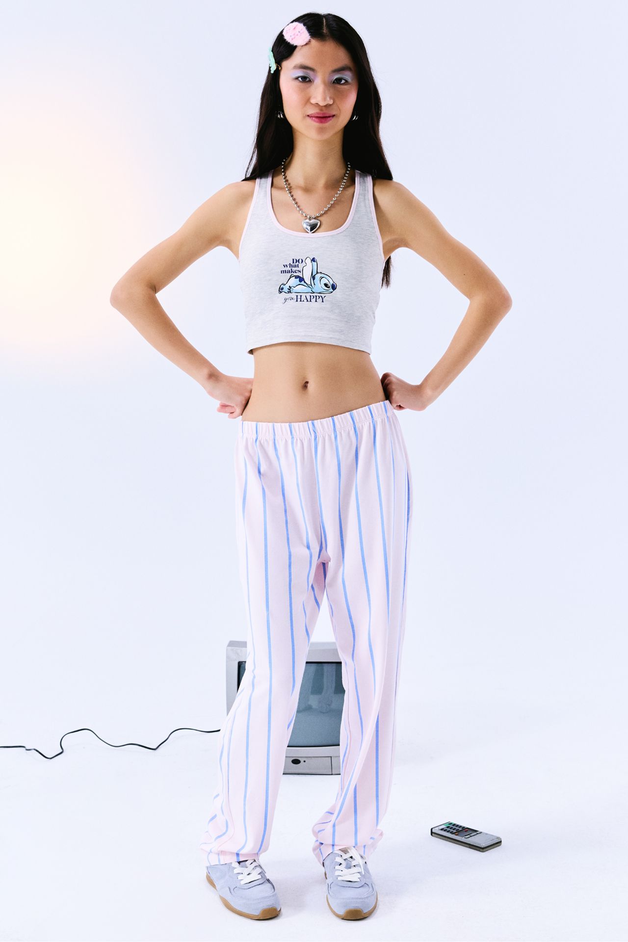 PENTI Remoable Padded Racer Back Crop Open Top Stitch Collection 1