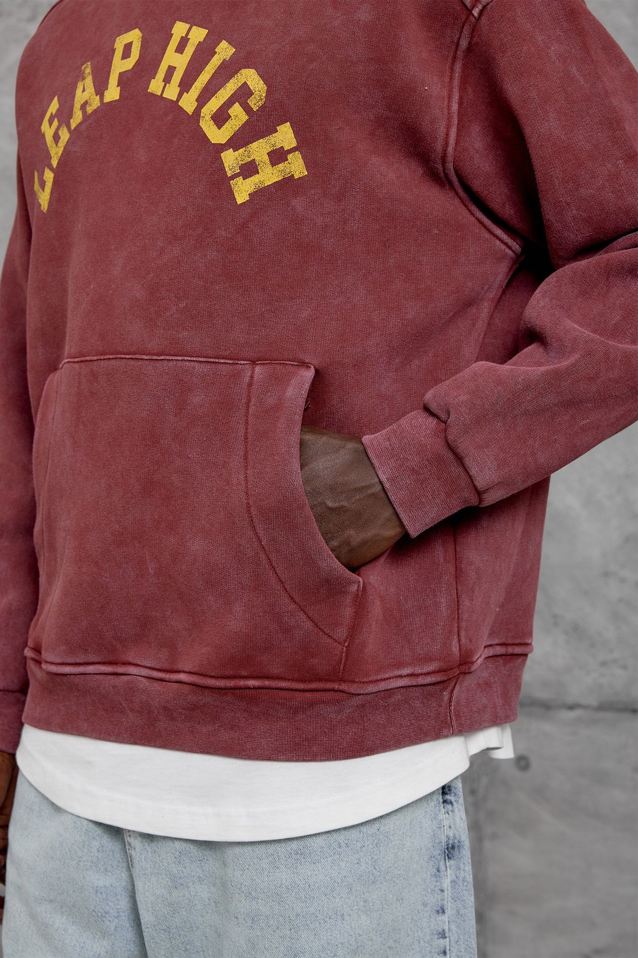 NOMARC Baskılı Bol Bisiklet Yaka Sweatshirt 3