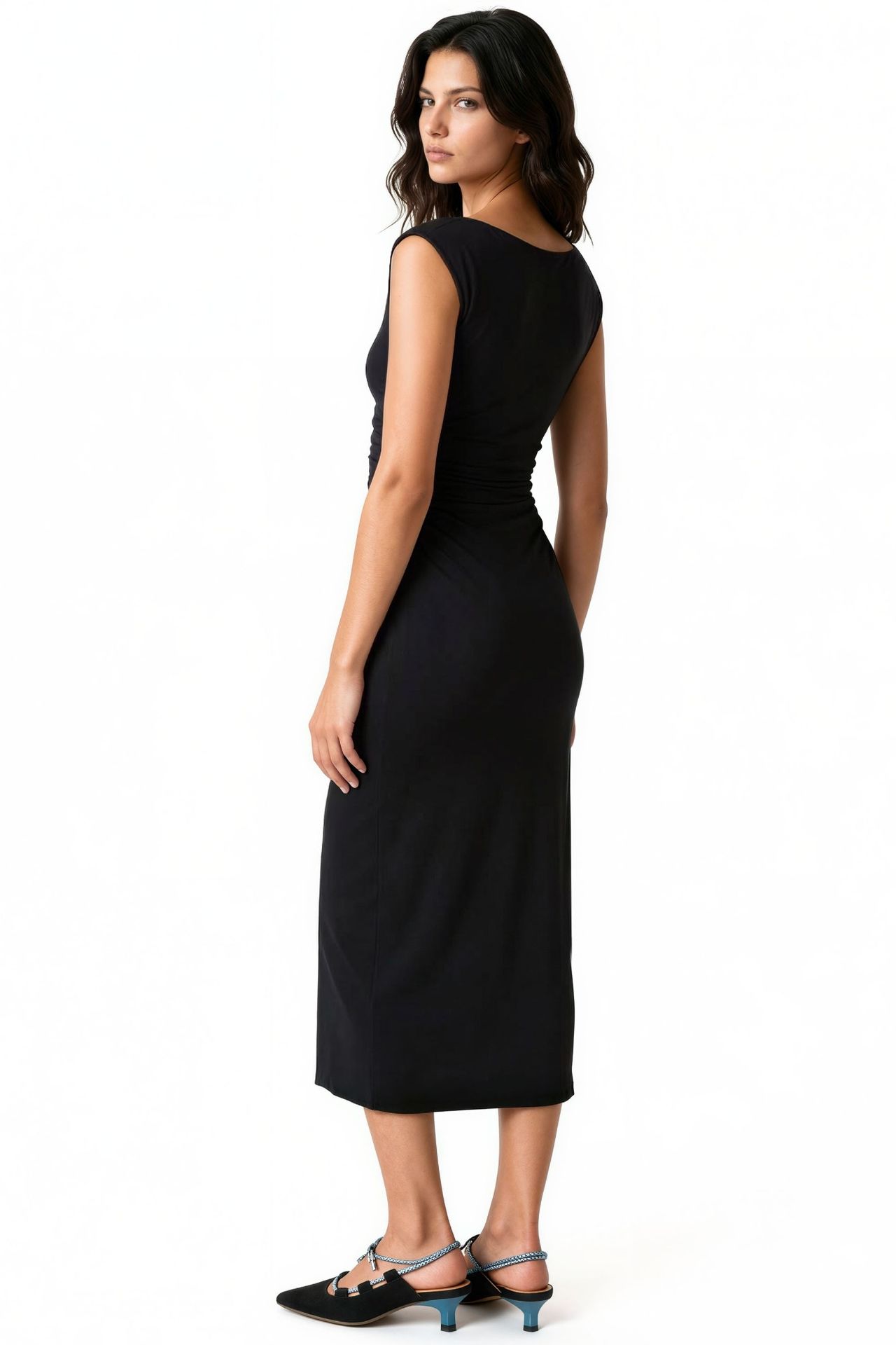 BUSEM Women’s Polyamide Elastane Midi Dress 2