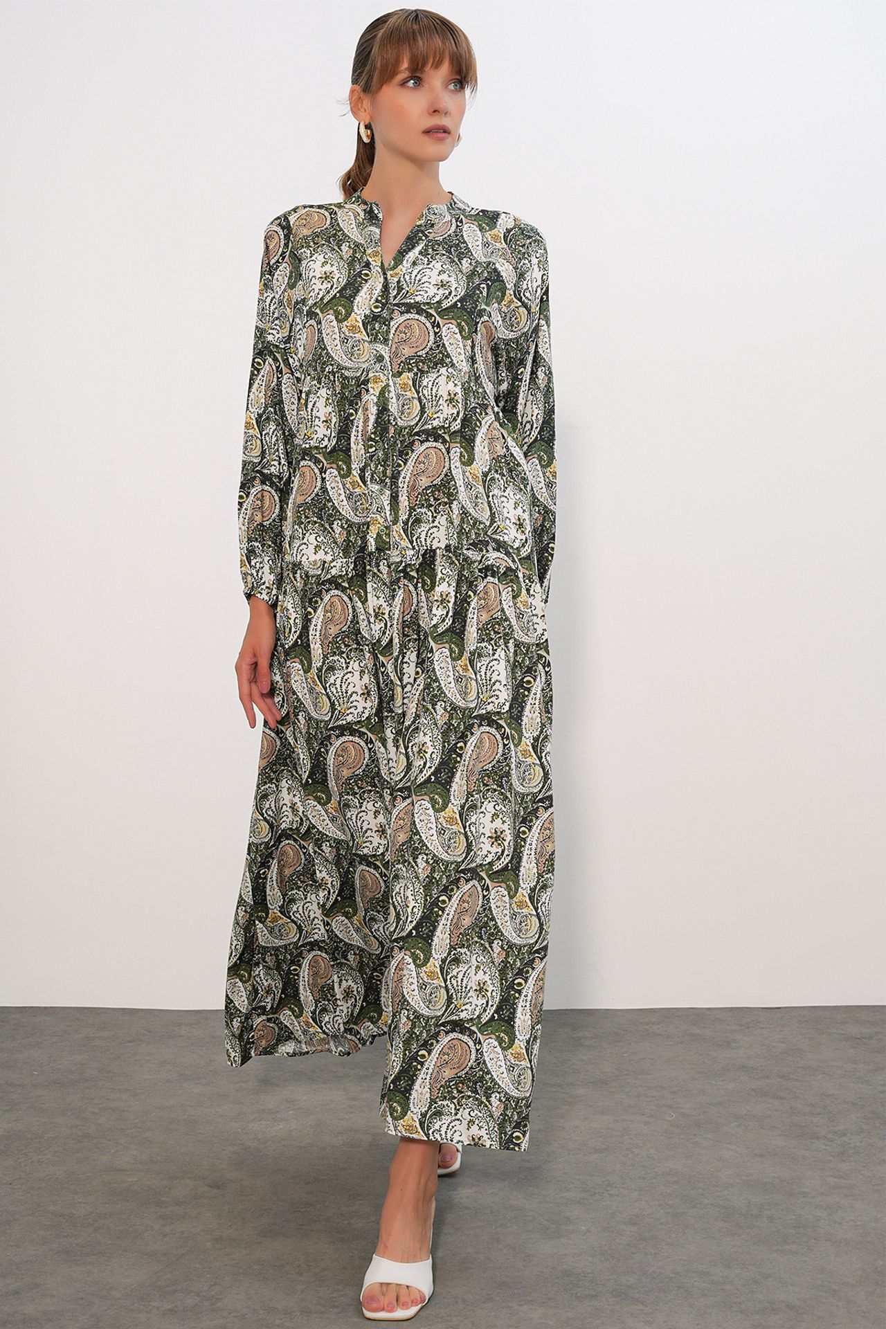 BDART Patterned V-Neck Maxi Dress 3